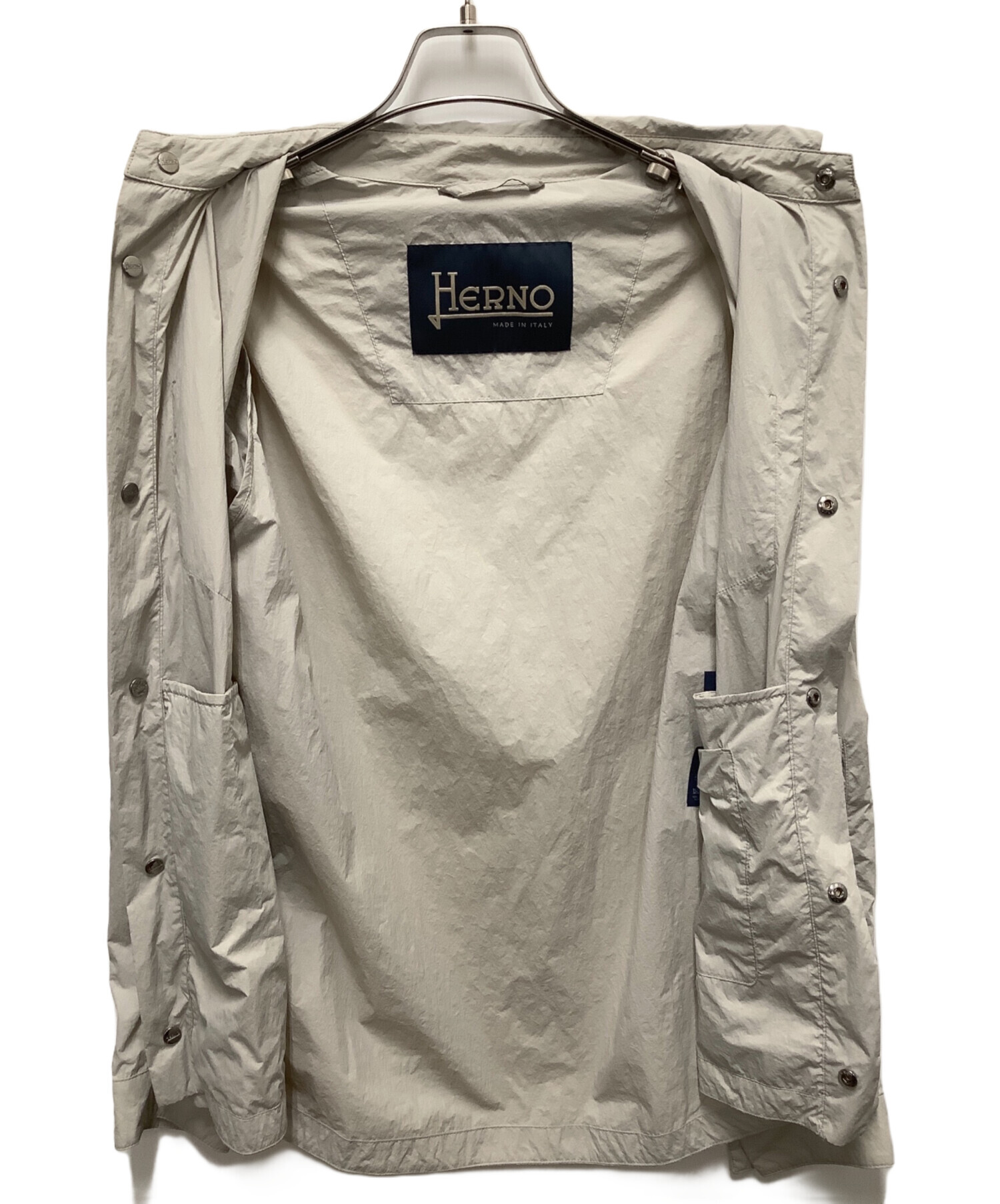 中古・古着通販】HERNO (ヘルノ) コーチジャケット ベージュ サイズ