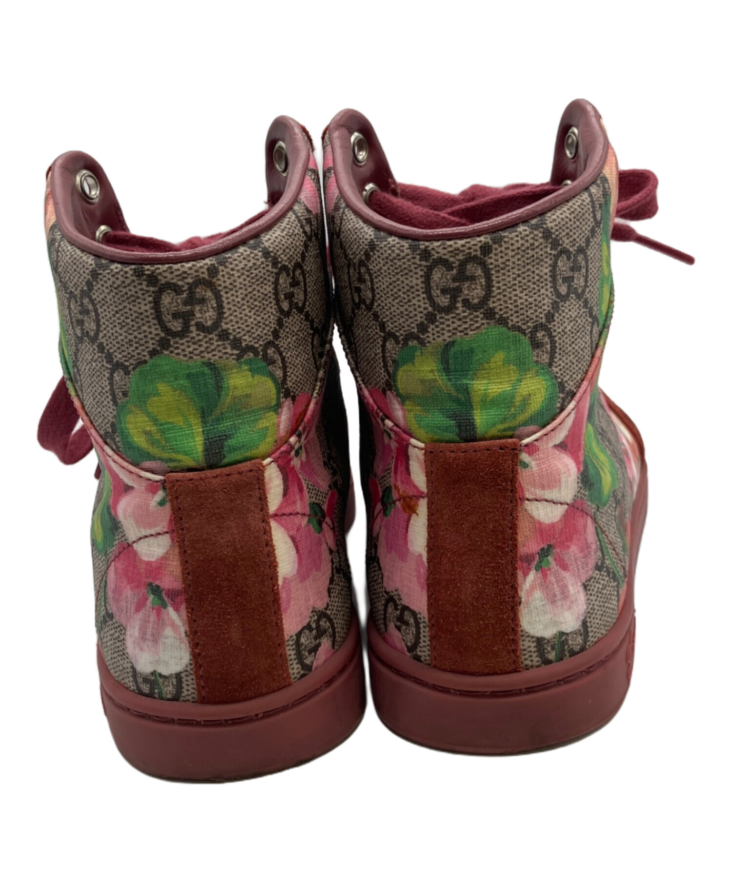 【新品未使用】グッチ　GG総柄 ハイカットスニーカー　563730 ユーズド加工 中古・古着通販】GUCCI (グッチ) ハイカットスニーカー マルチカラー