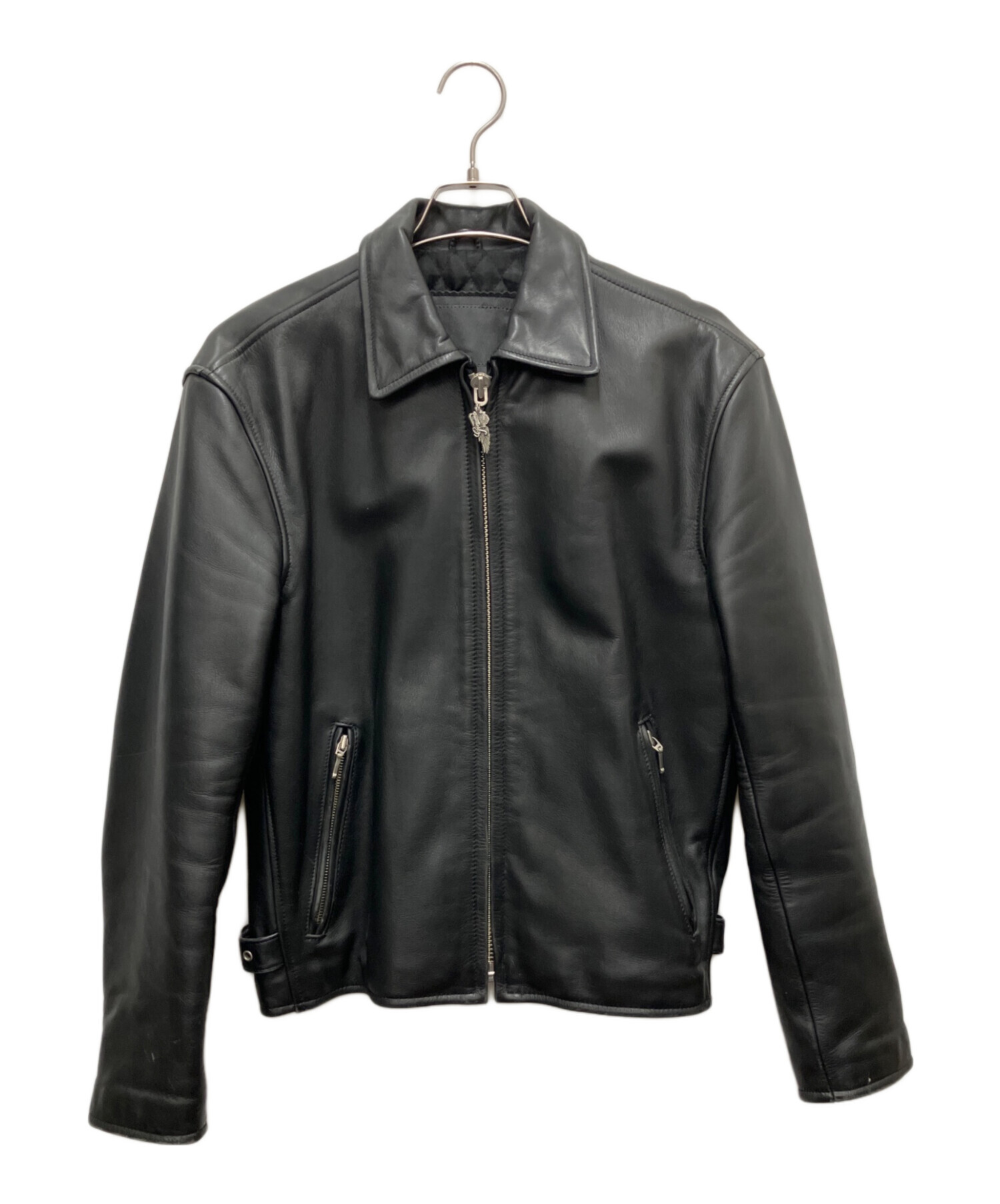 美品 Harley-Davidson シングル ライダースジャケット レザー 黒 中古・古着通販】HARLEY-DAVIDSON (ハーレーダビッドソン) シングル