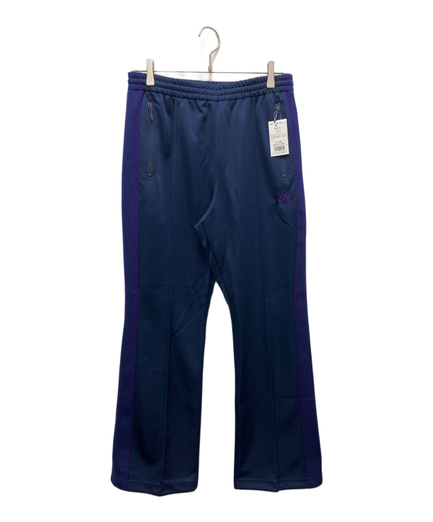 Needles トラックパンツ ネイビー×パープル sサイズ needles navyの通販