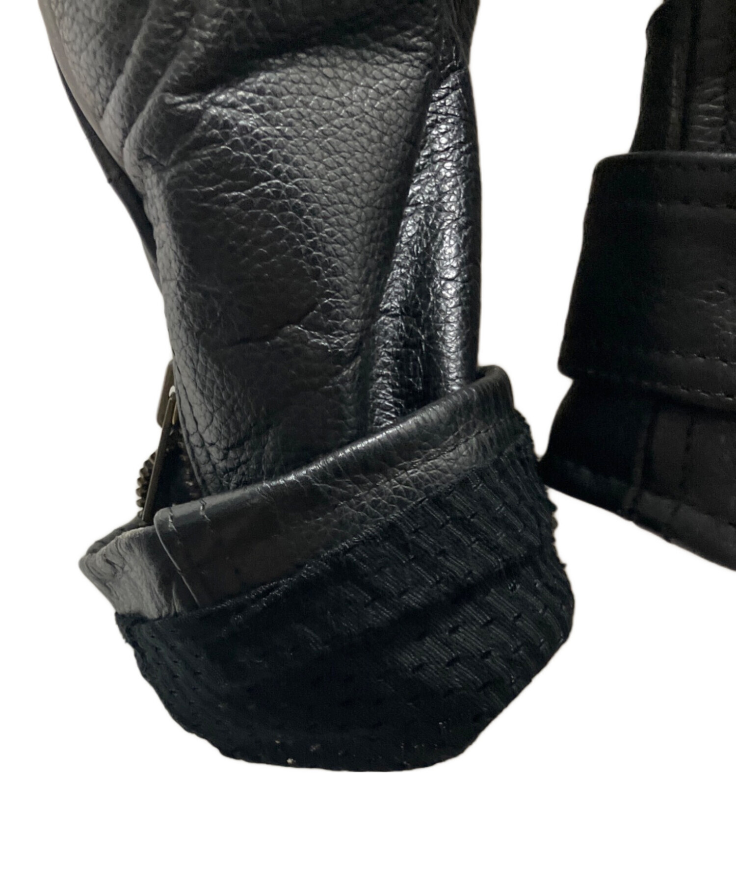 中古・古着通販】GOOD LUCK (グッドラック) レザージャケット ブラック