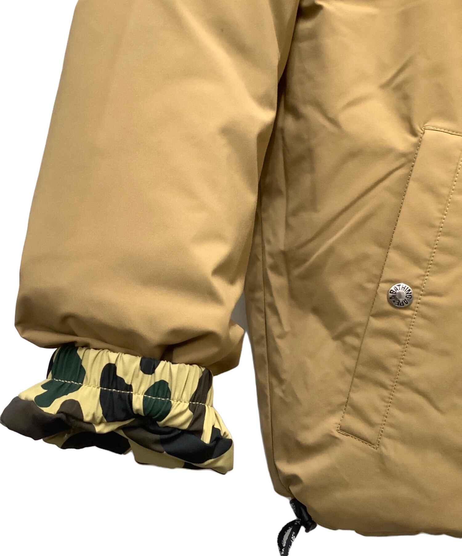 新品】A BATHING APE ダウンジャケット S KHAKI 【公式通販】