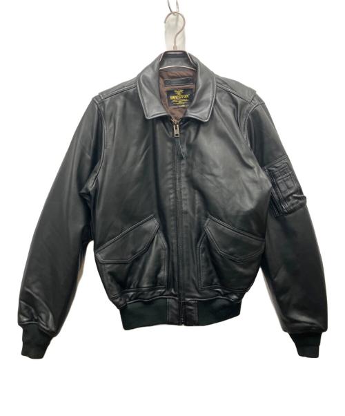 中古・古着通販】HOUSTON (ヒューストン) レザージャケット ブラック