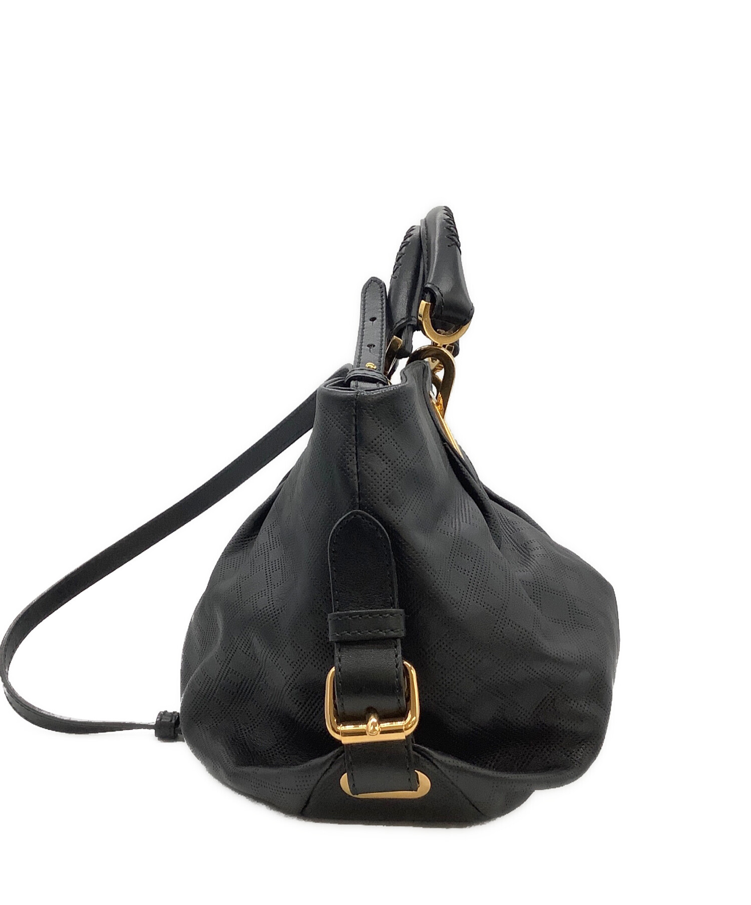 中古・古着通販】BALLY (バリー) 2WAYショルダーバッグ ブラック 中古・古着通販】BALLY (バリー) 2WAYショルダーバッグ ブラック
