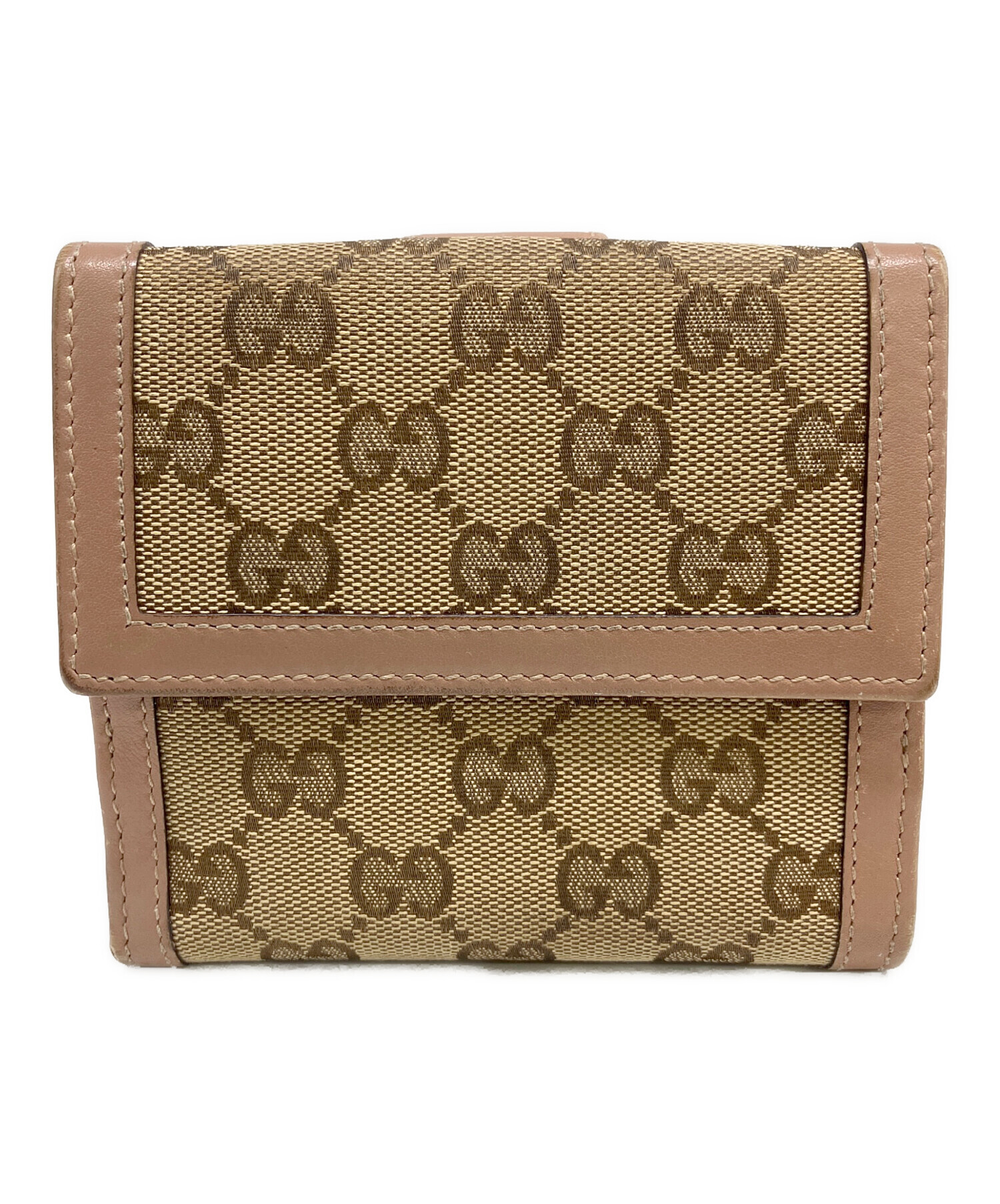 GUCCI 二つ折り財布 キャンバス ベージュ グッチ 【公式通販】