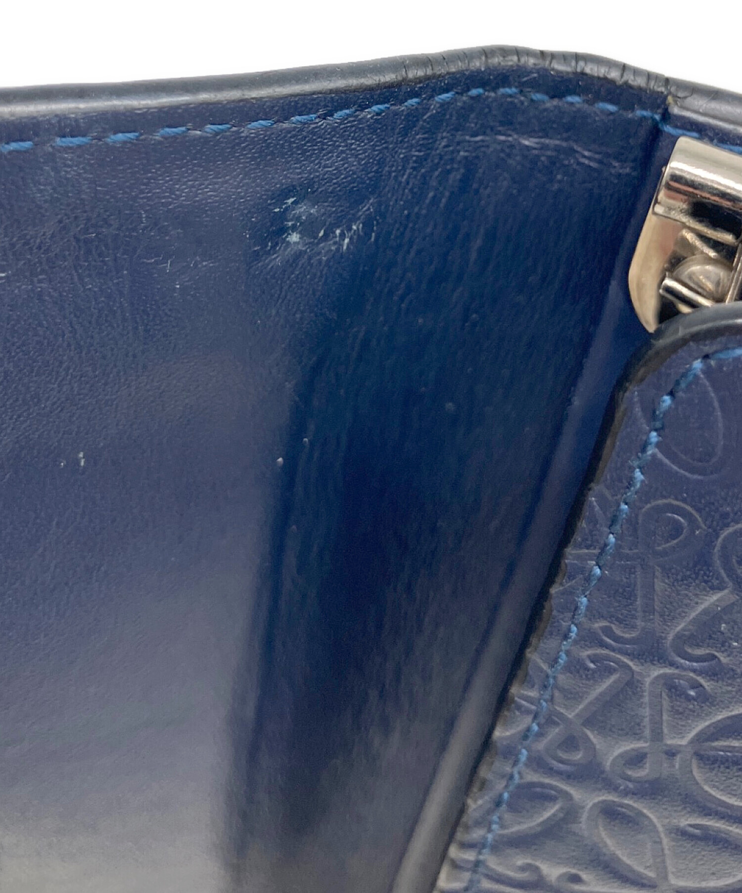 中古・古着通販】LOEWE (ロエベ) 6連キーケース アナグラム ネイビー