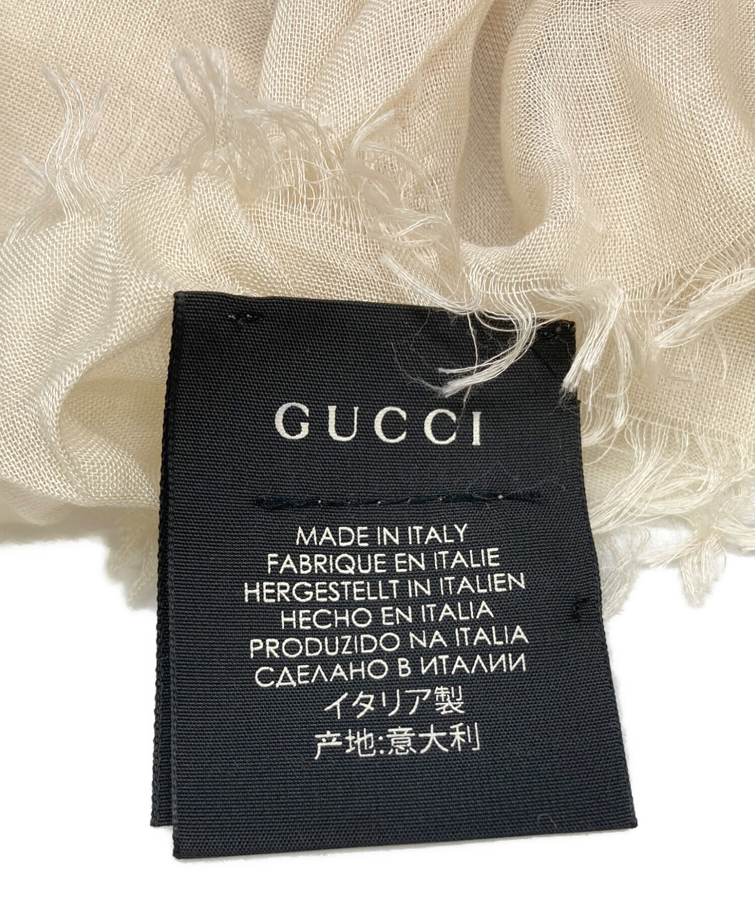 FABRIQUE EN ITALIE大判スカーフ FENDI フェンディ イタリア製 シルク