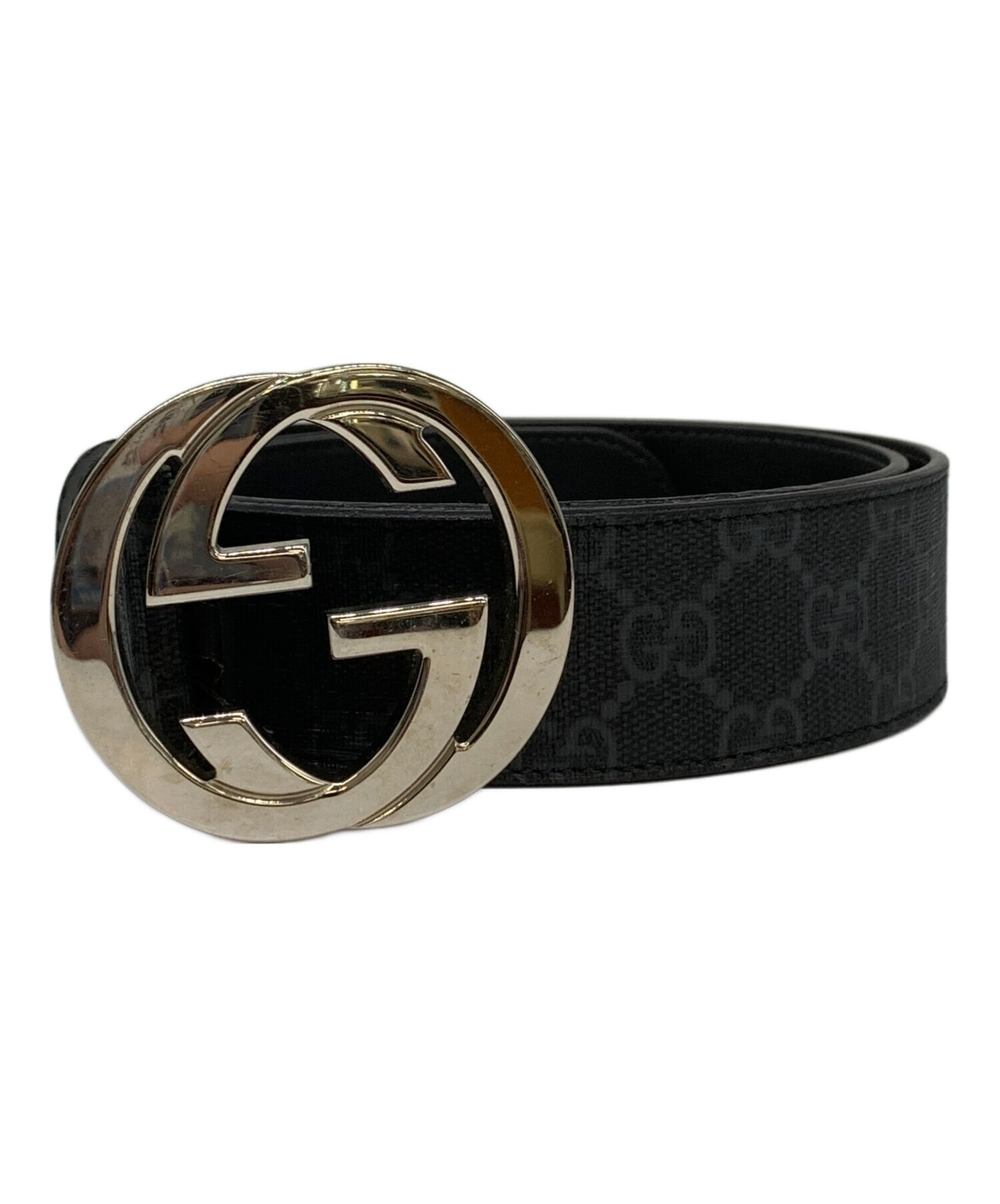 【未使用】GUCCIグッチ シグネチャー　GG レザーベルト❤︎ 中古・古着通販】GUCCI (グッチ) GGシグネチャーベルト ブラック