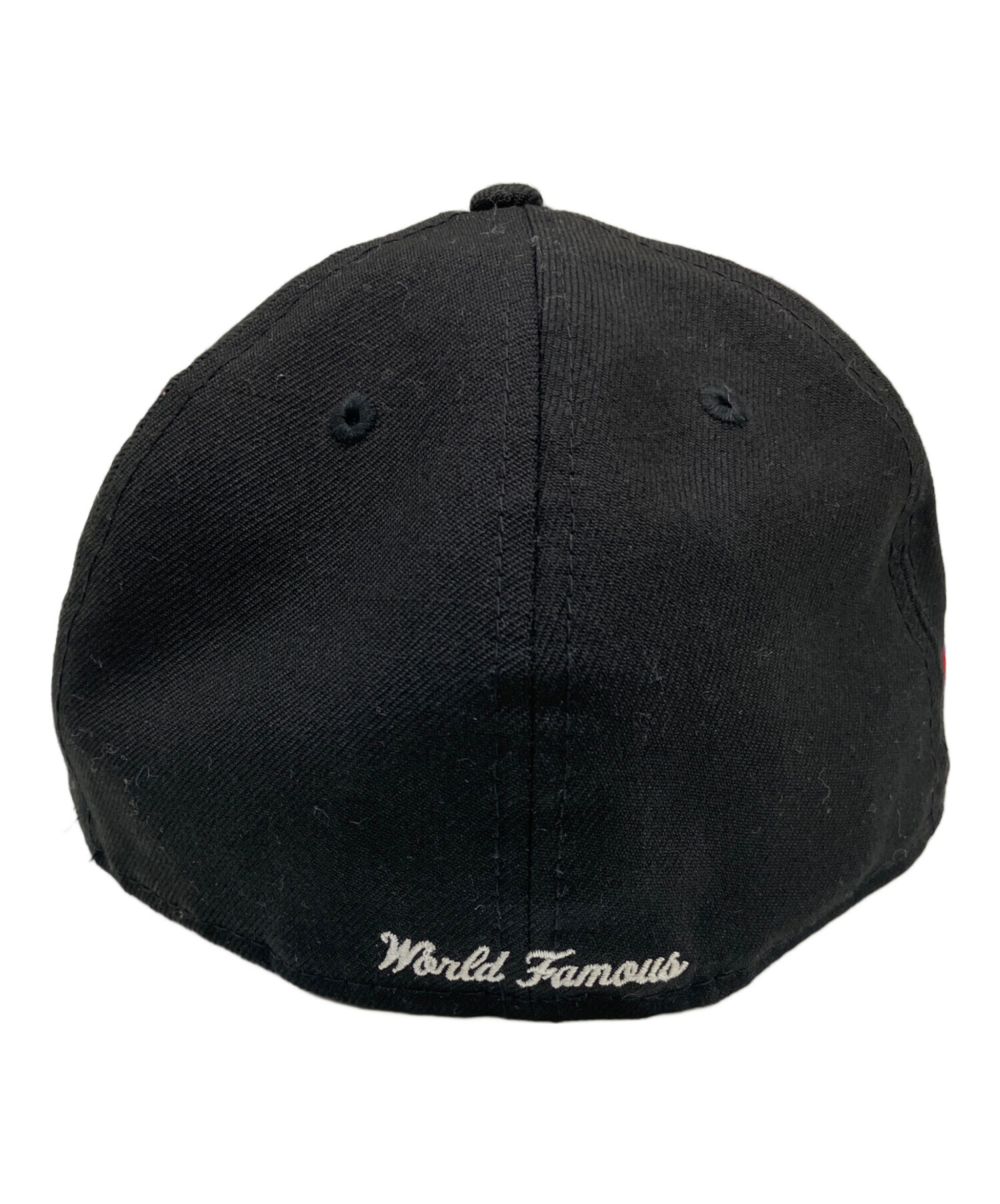ブラックキャップ S刺繍 WORLD FAMOUS 1994 CAP ファッション Supreme キャップ WORLD FAMOUS 1994