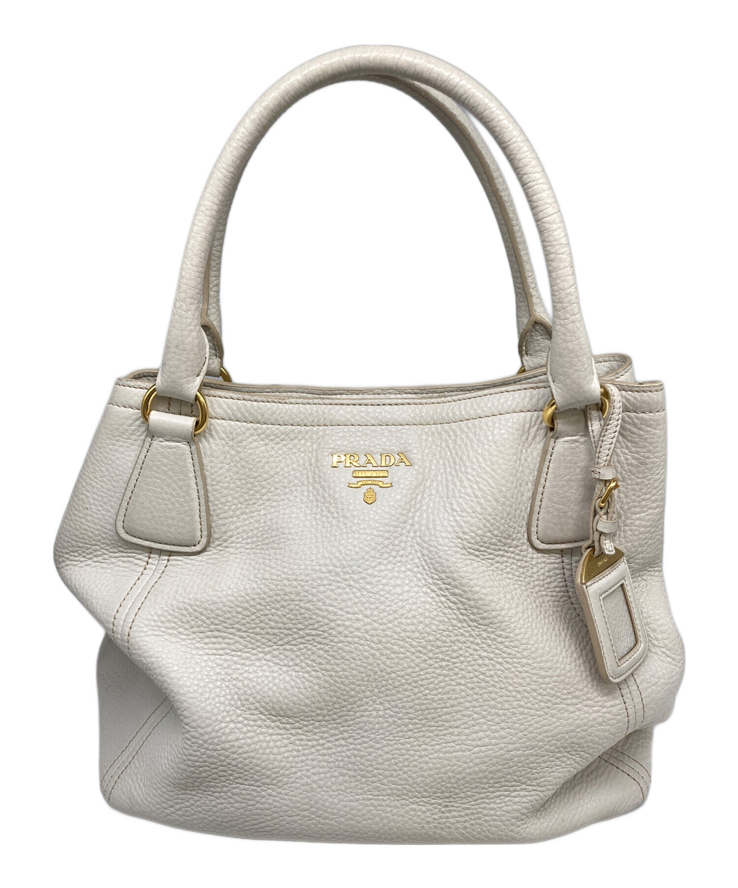 中古・古着通販】PRADA (プラダ) 2WAYトートバッグ ホワイト｜ブランド 