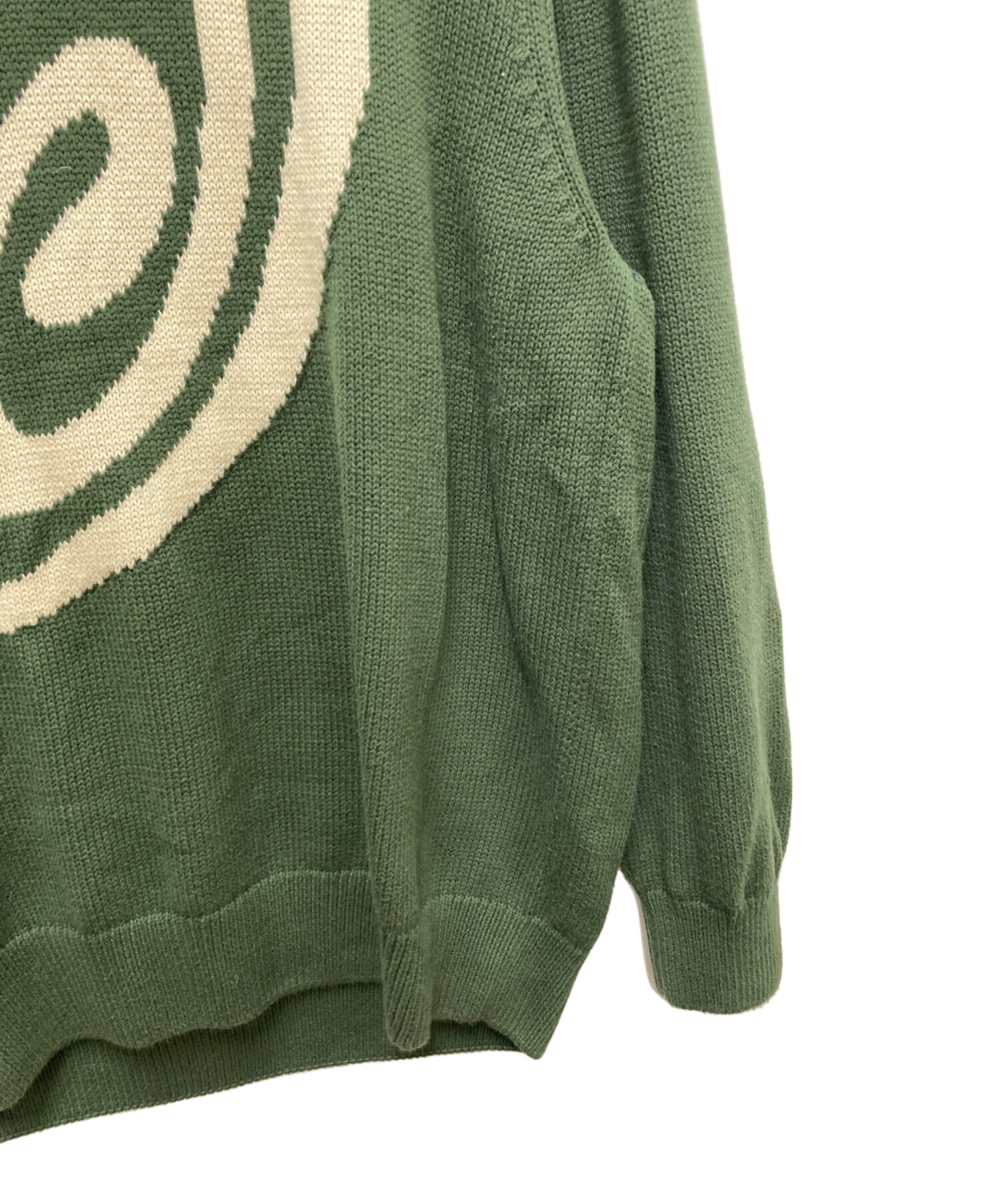 Stussyニット　グリーン　緑　Lサイズ 中古・古着通販】stussy (ステューシー) ニット グリーン サイズ:XL
