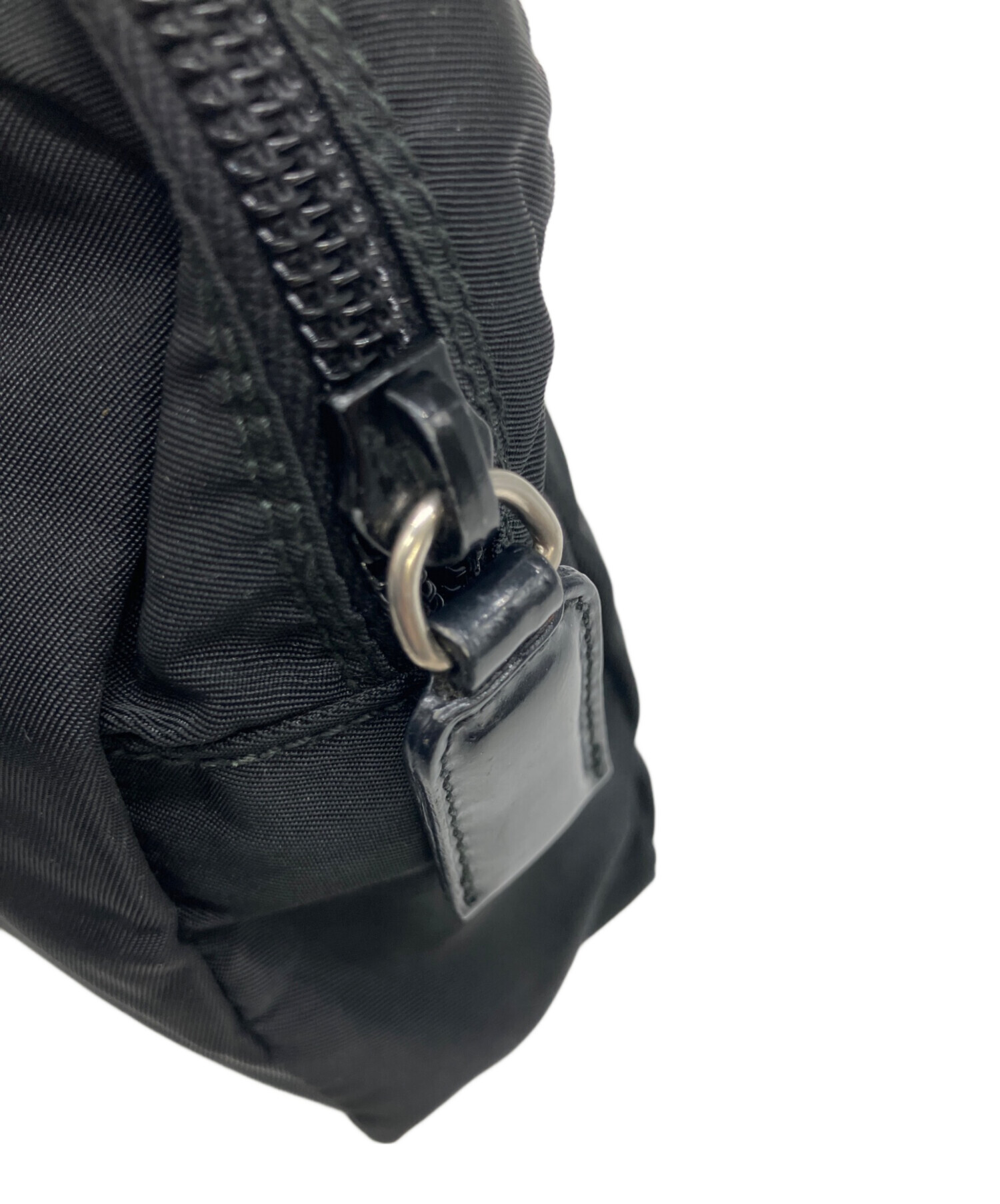 中古・古着通販】PRADA (プラダ) ナイロンポーチ ブラック