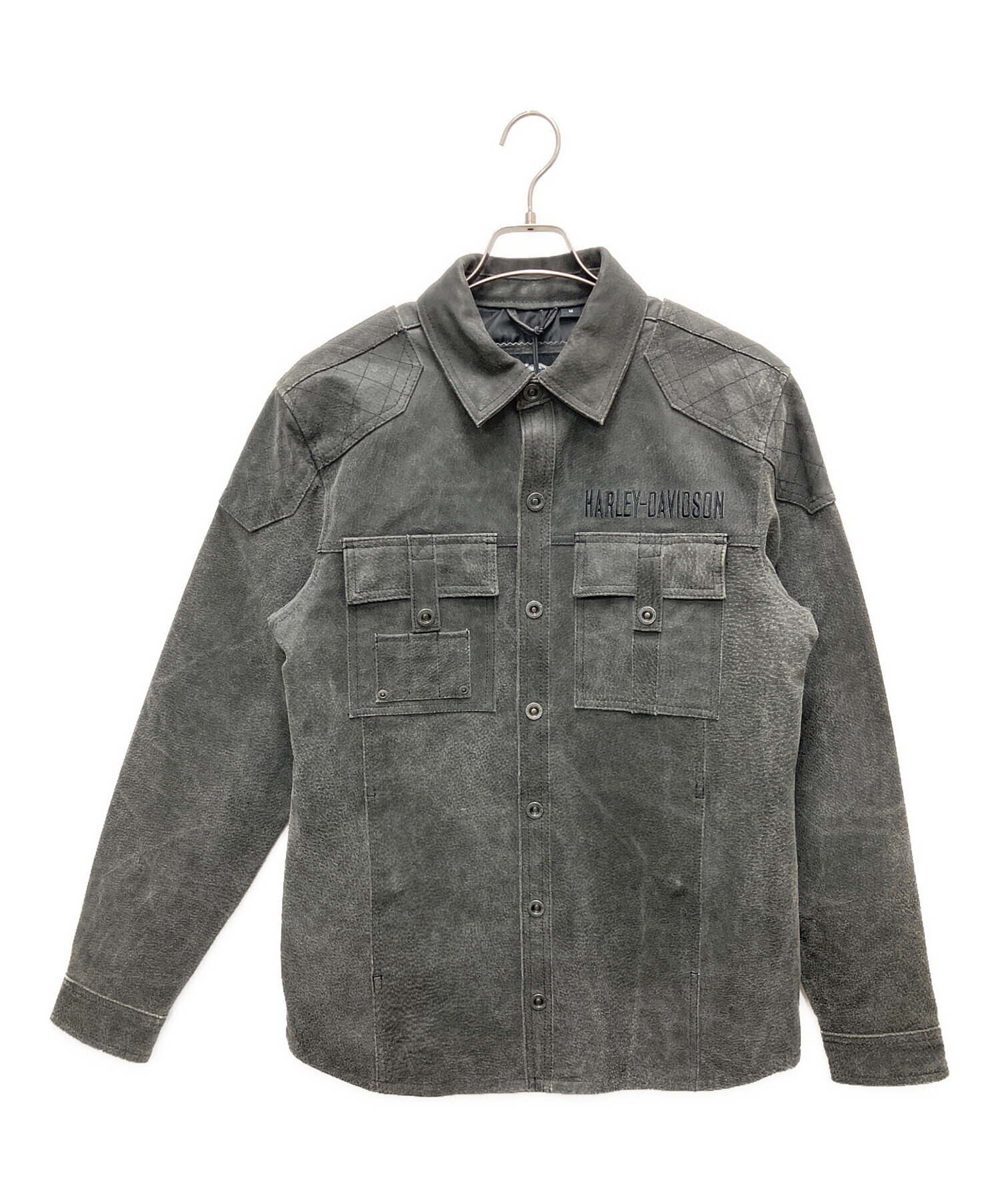 ハーレーダビッドソン レザーシャツジャケット Mサイズ ハーレーダビッドソン レザーシャツジャケット Mサイズ