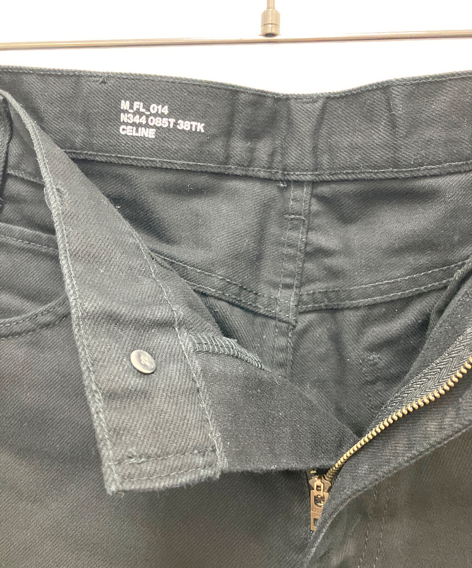 中古・古着通販】CELINE (セリーヌ) フレアデニムパンツ ブラック
