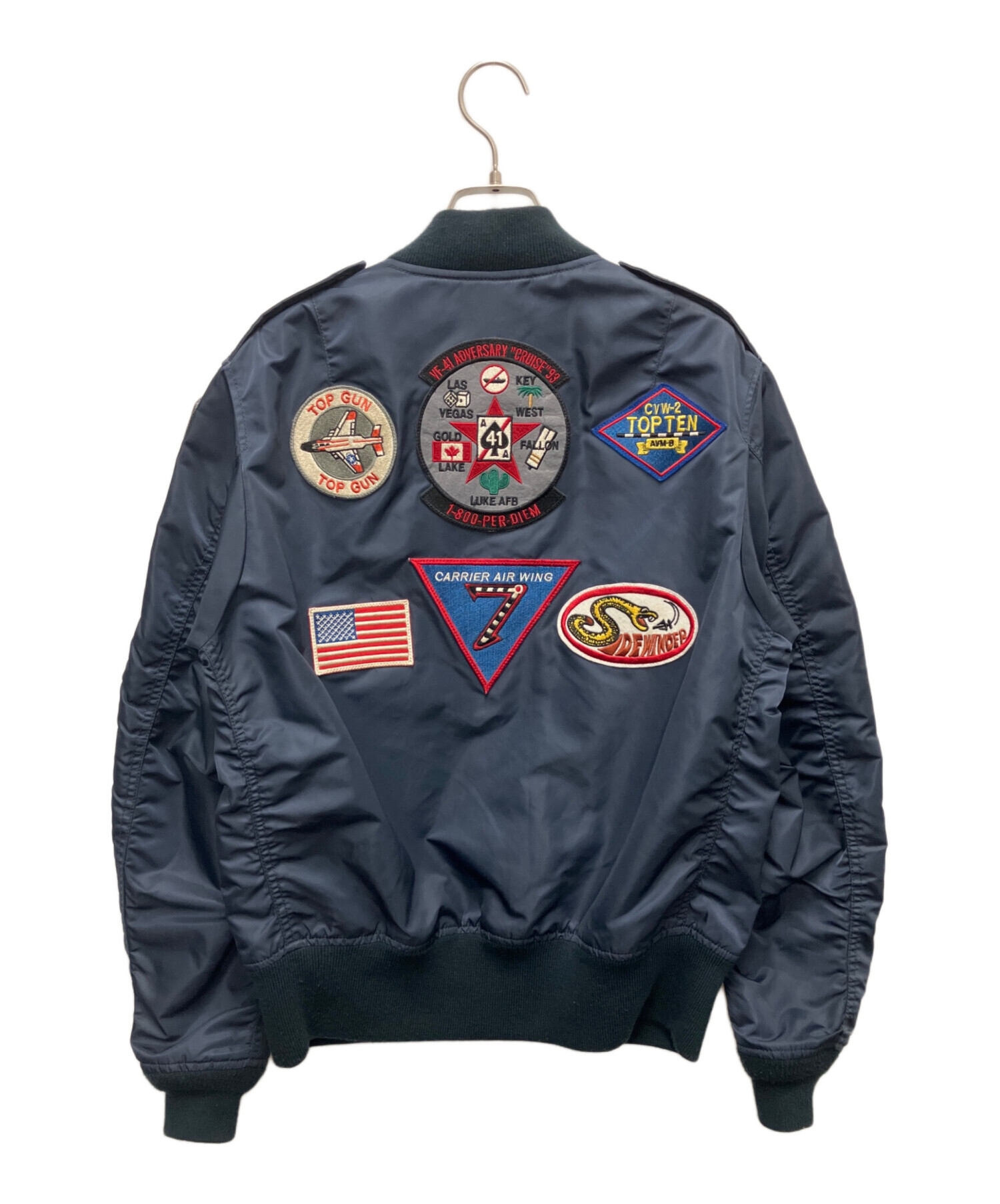 AVREXネイビー MA-1ジャケット Lサイズ Avirex ネイビー MA-1 フライト