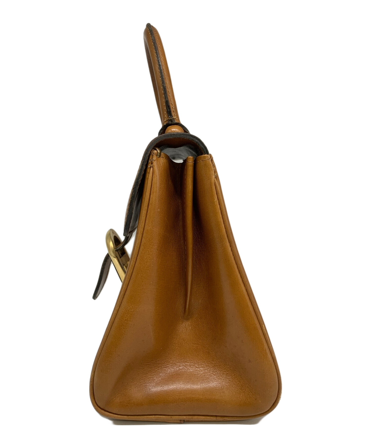 中古・古着通販】DELVAUX (デルヴォー) ハンドバッグ DEPOSE ブラウン 