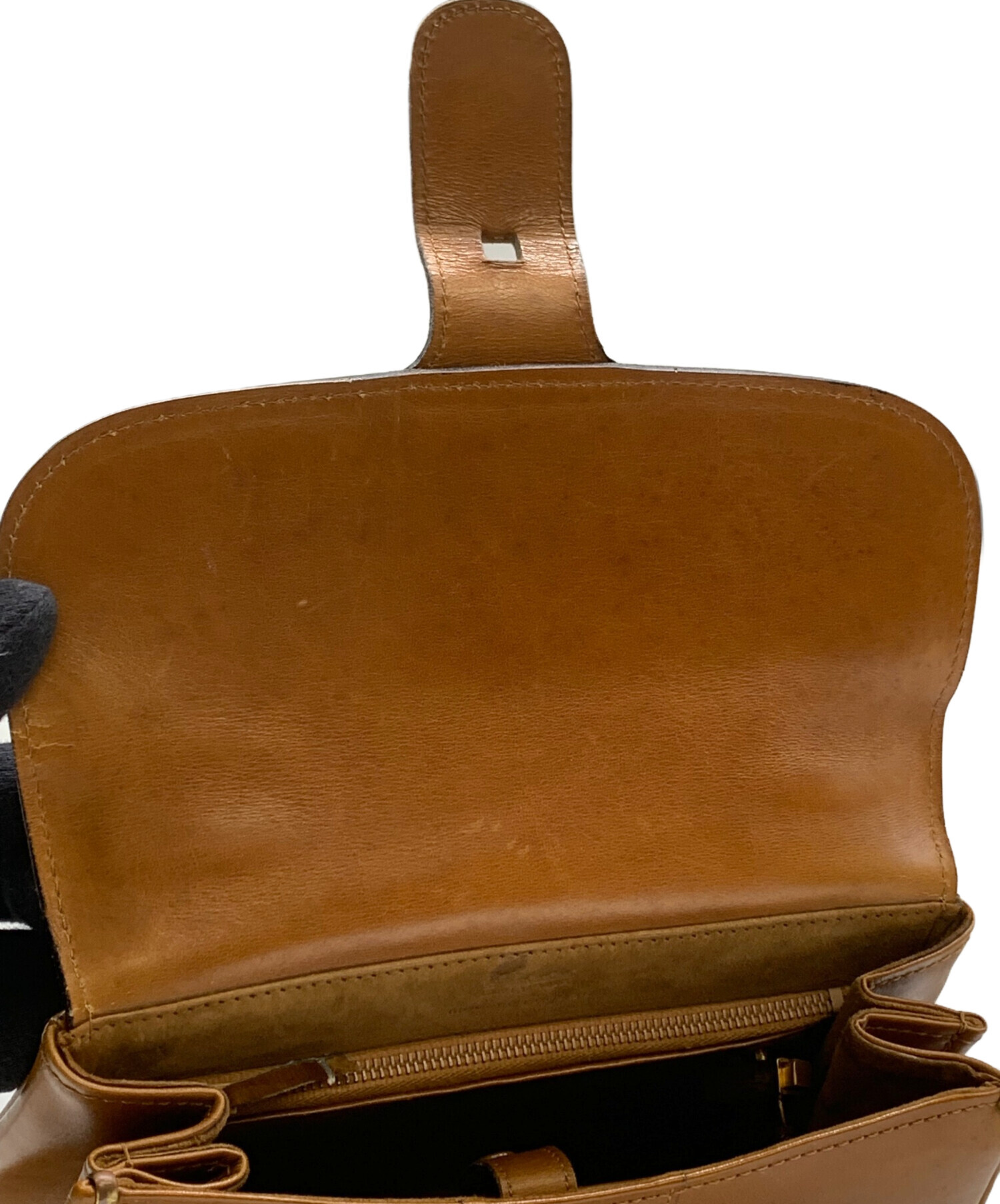 中古・古着通販】DELVAUX (デルヴォー) ハンドバッグ DEPOSE ブラウン