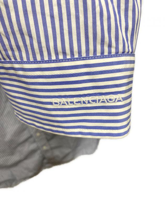 中古・古着通販】BALENCIAGA (バレンシアガ) シャツワンピース ブルー