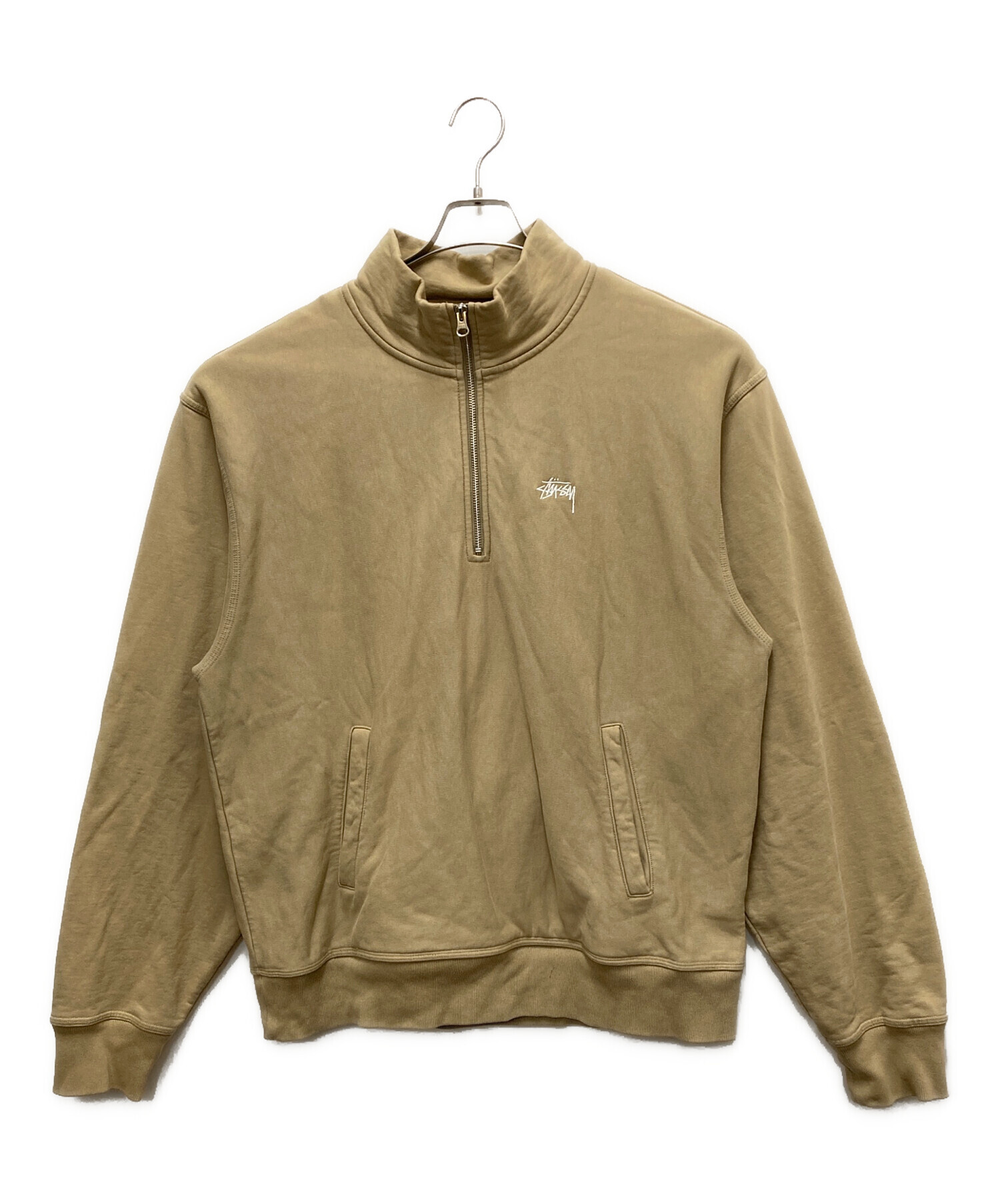 中古・古着通販】stussy (ステューシー) ハーフジップスウェット 