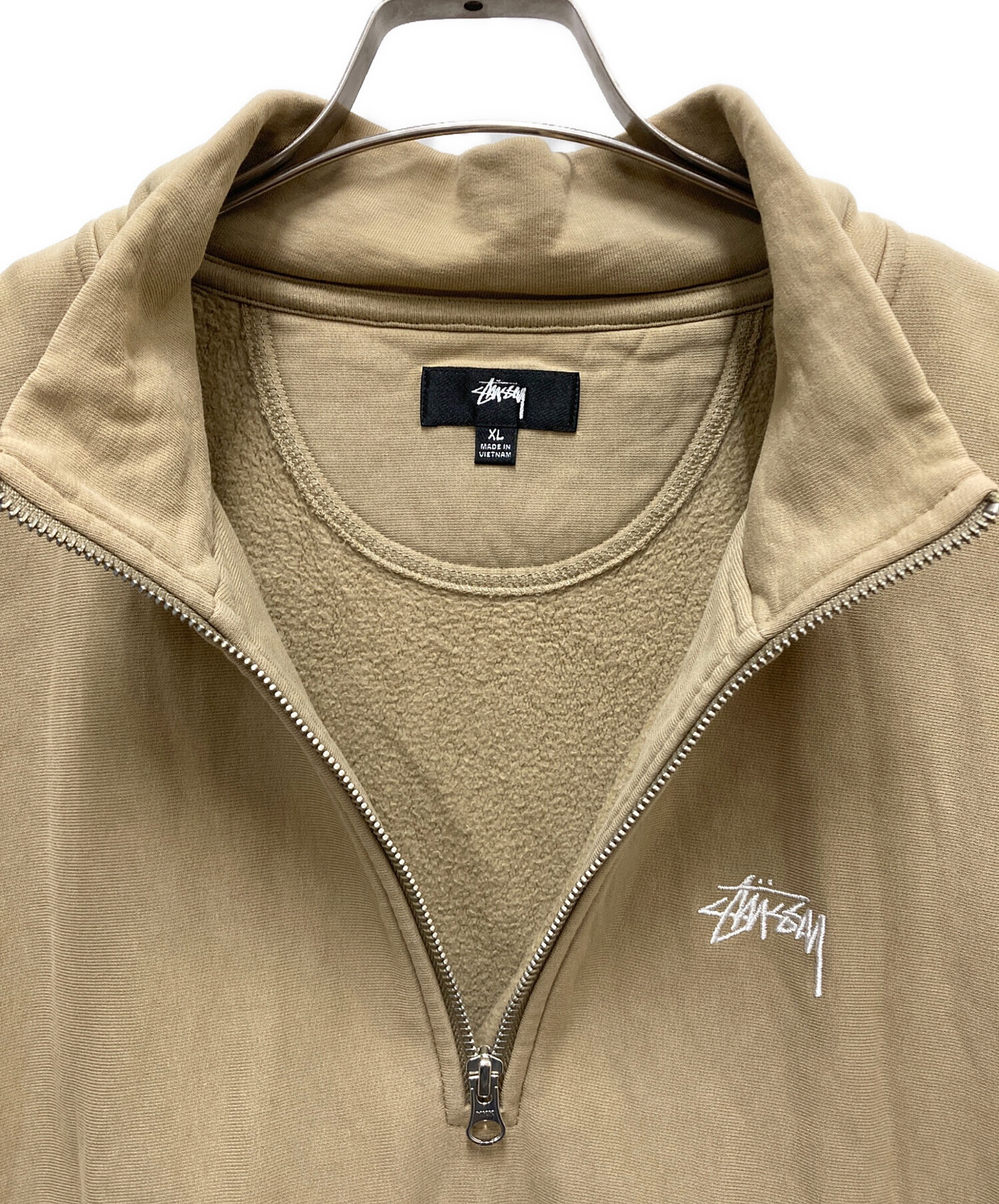 中古・古着通販】stussy (ステューシー) ハーフジップスウェット 