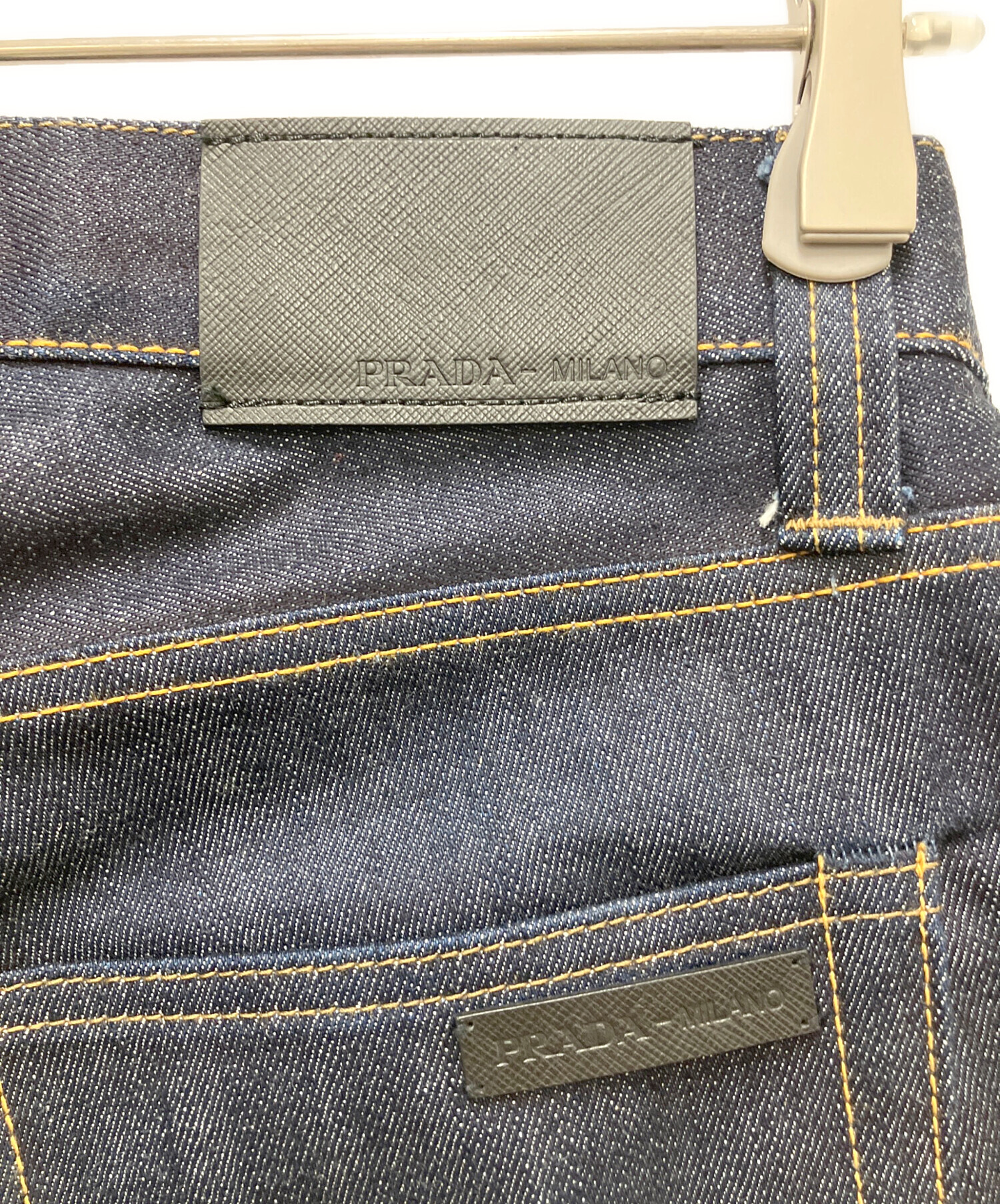 中古・古着通販】PRADA (プラダ) デニムパンツ インディゴ サイズ:SIZE