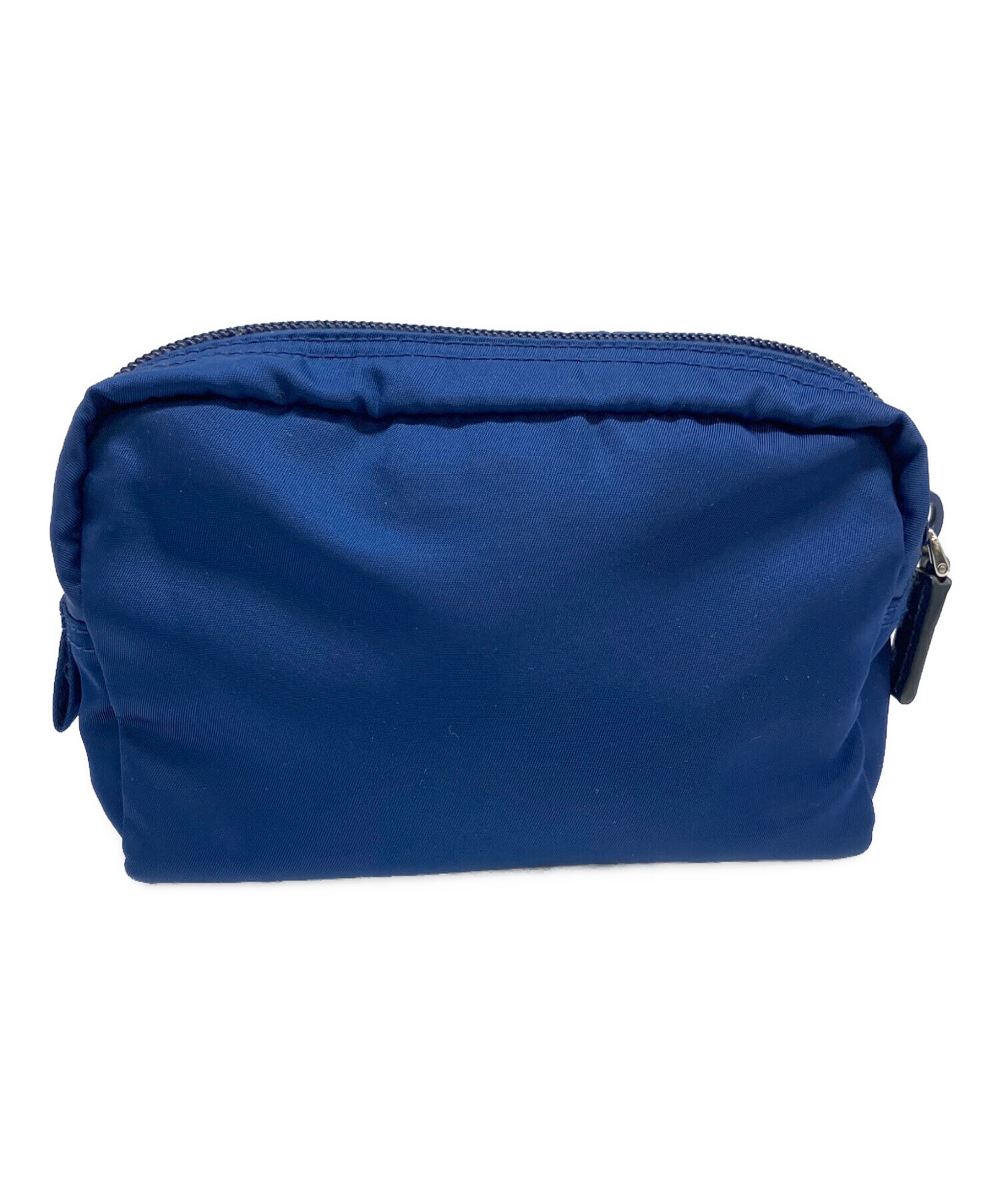 PRADA (プラダ )ナイロンポーチ 中古・古着通販】PRADA (プラダ) ナイロンポーチ ブルー