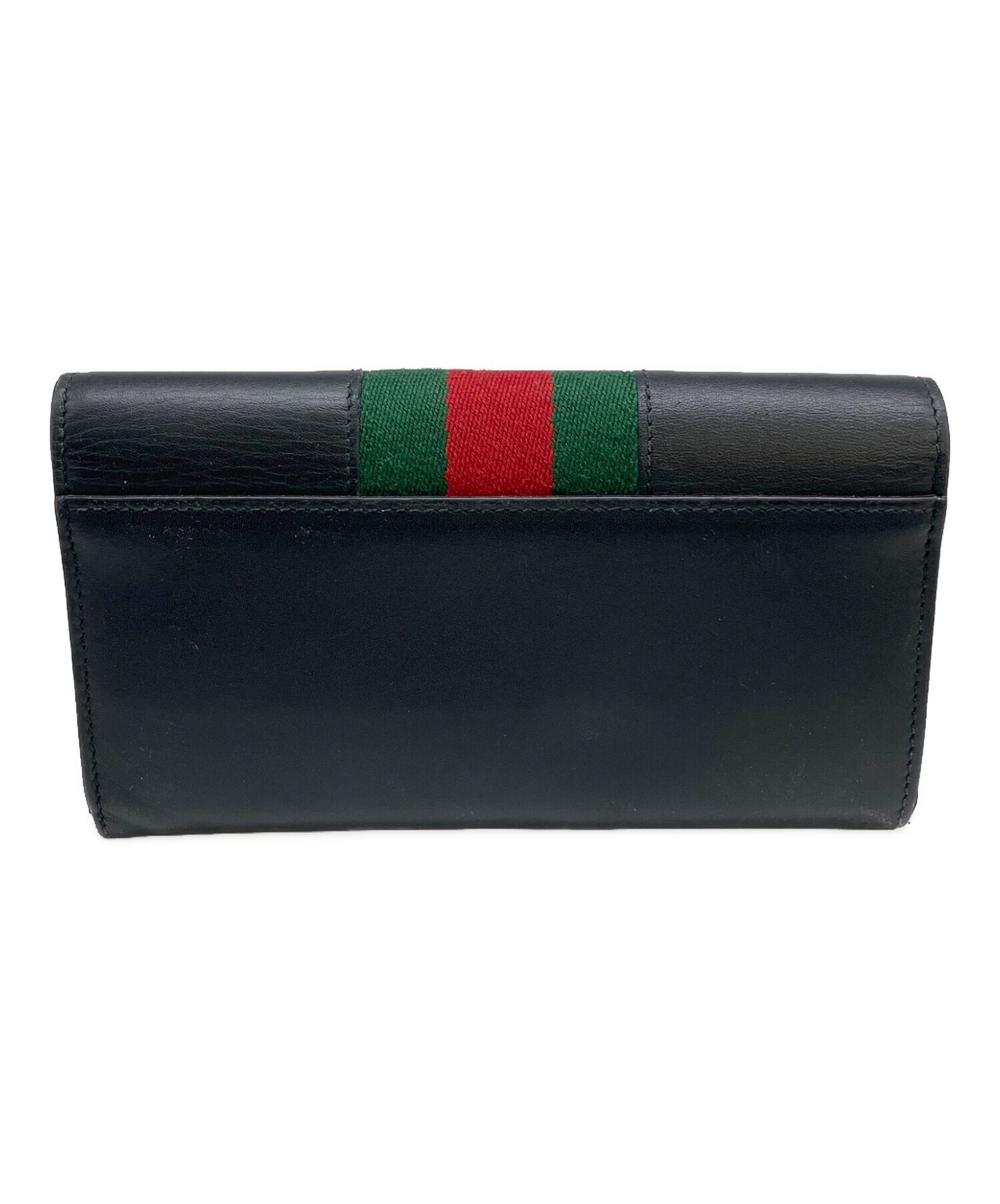 中古・古着通販】GUCCI (グッチ) 長財布 ブラック｜ブランド・古着通販