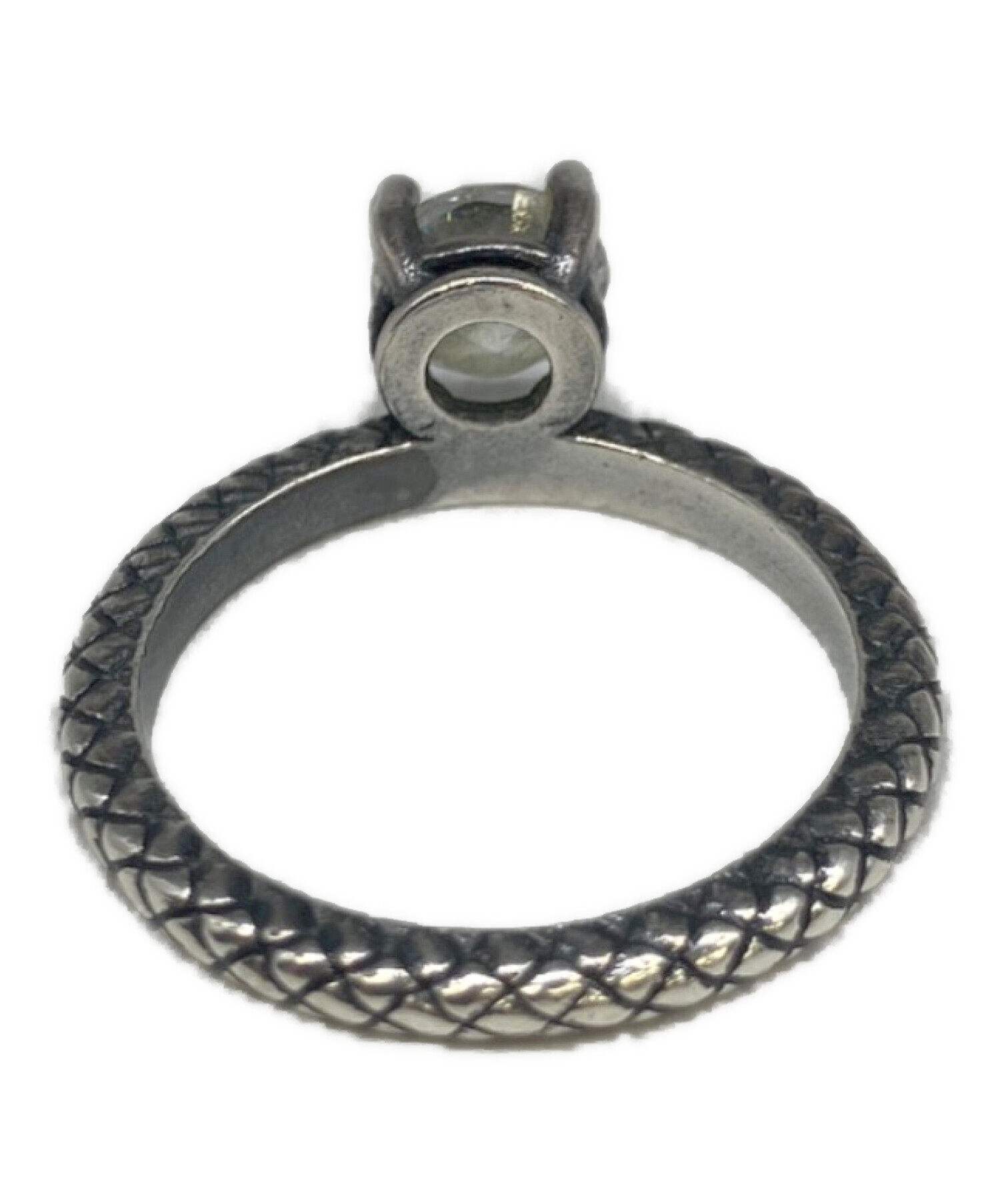 中古・古着通販】BOTTEGA VENETA (ボッテガベネタ) ジルコニアシルバー