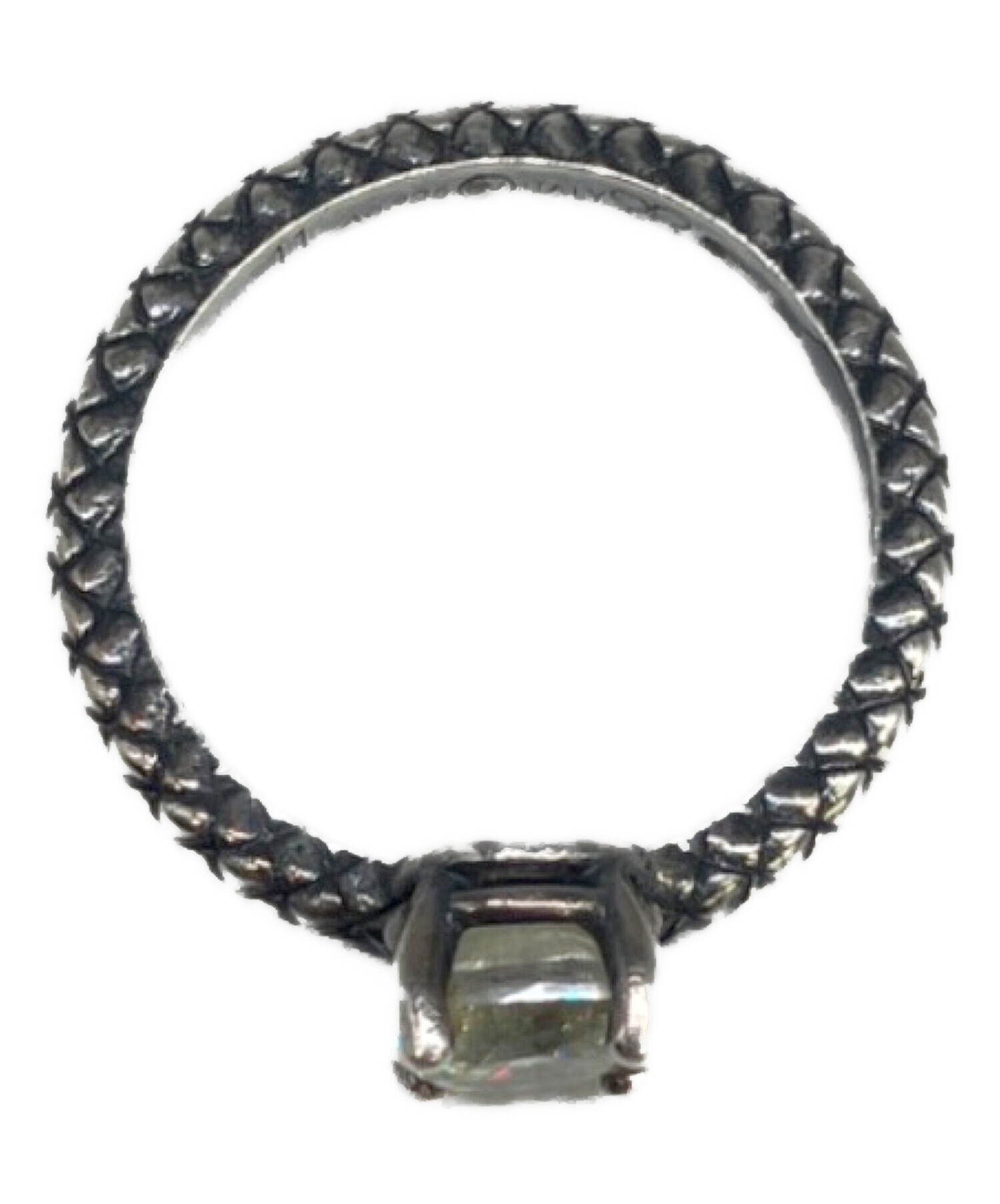 中古・古着通販】BOTTEGA VENETA (ボッテガベネタ) ジルコニアシルバー