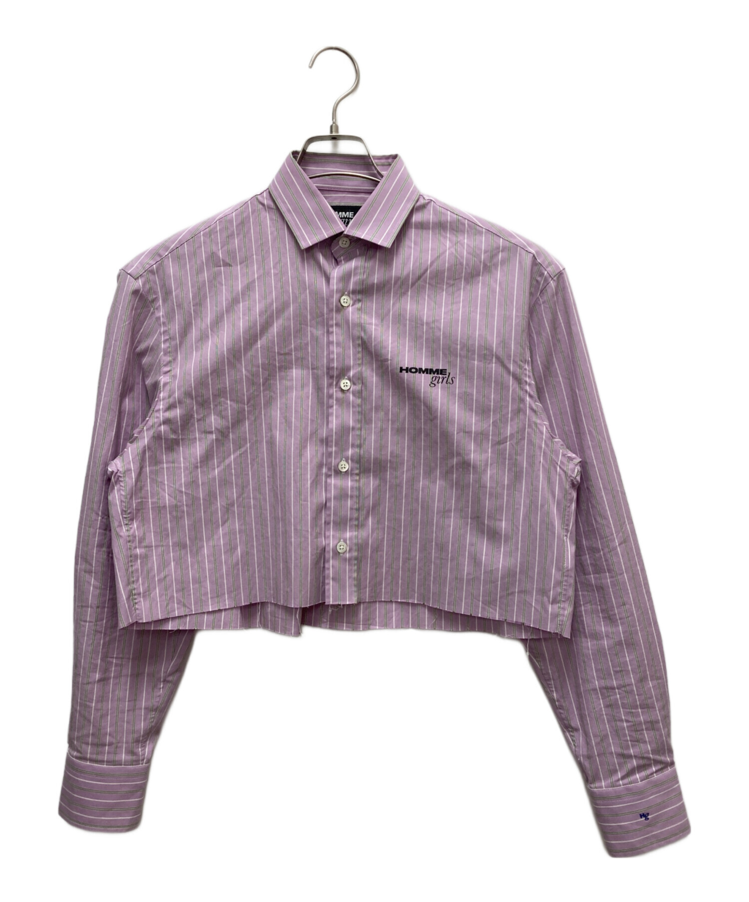 中古・古着通販】HOMME girls (オムガールズ) 長袖クロップドシャツ