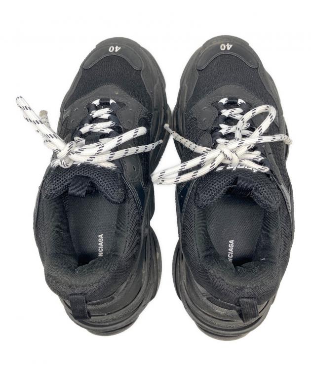 中古・古着通販】BALENCIAGA (バレンシアガ) TRIPLE S ブラック サイズ