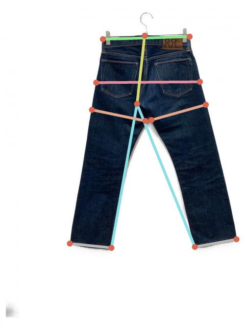 中古・古着通販】RRL (ダブルアールエル) ストレートデニムパンツ