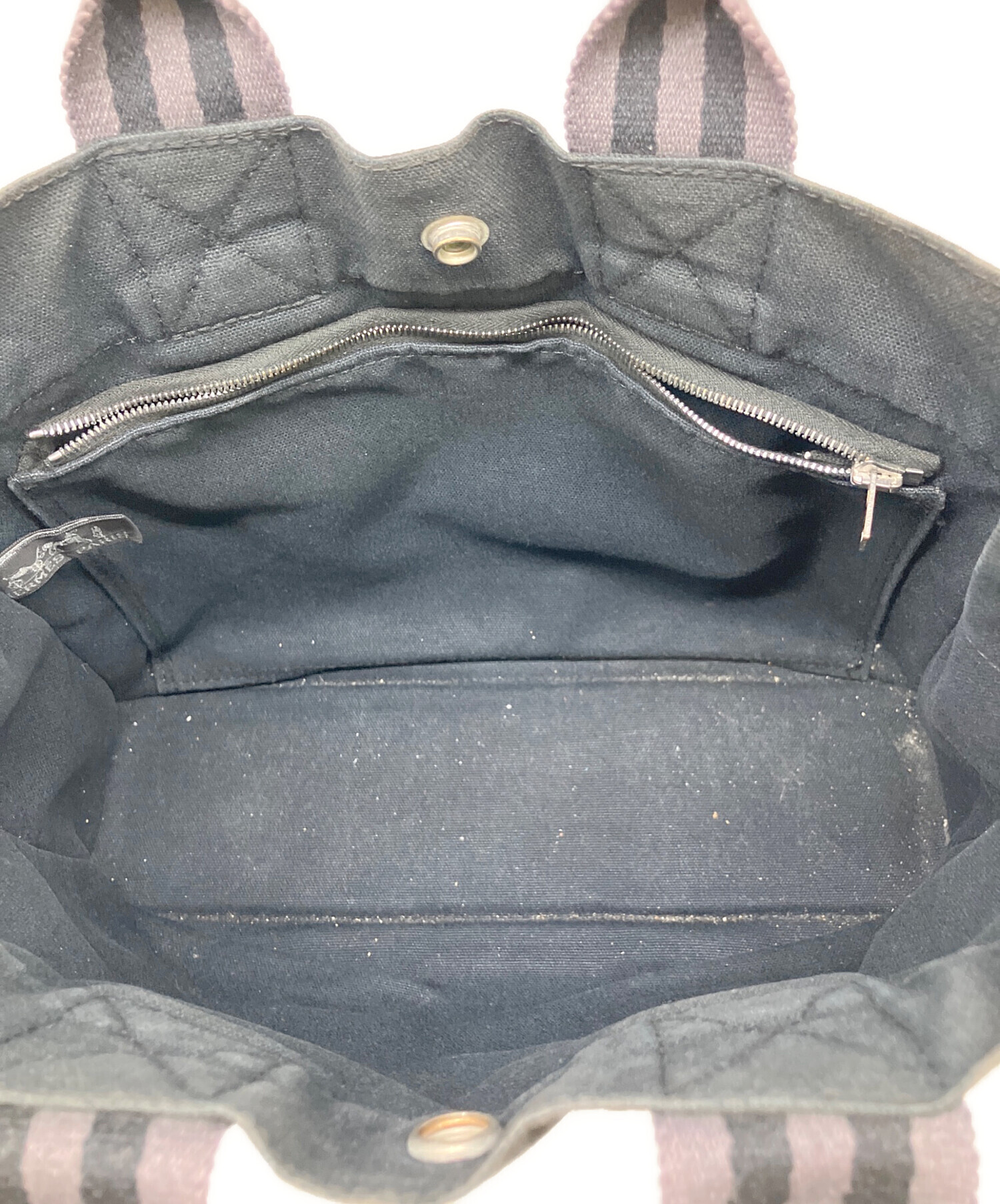 【未使用に近い】HERMES エルメス ニューフールトゥ PM グレー HERMES エルメス ニューフールトゥ PM グレー ブラック BLACKトート