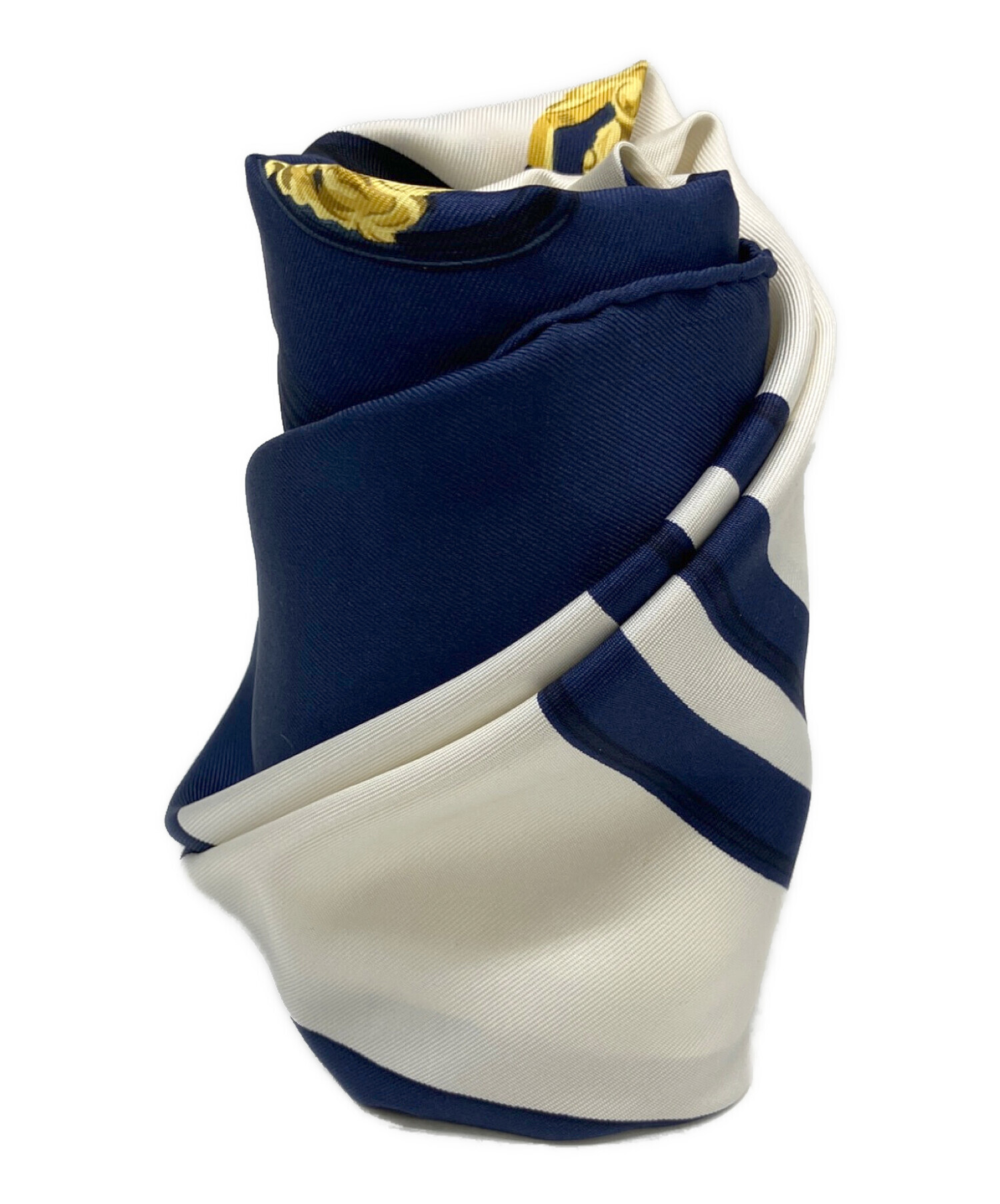 HERMES Gala スカーフ 青・緑・白・紫 Hermès Coupé de Gala Silk Scarf 90cm - Ann's Fabulous Closeouts