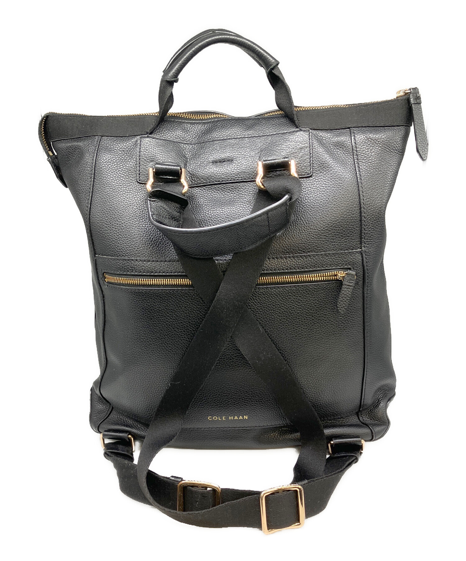 COLE HAAN レザー バックパック　3way リュック　ショルダー　美品 中古・古着通販】COLE HAAN (コールハーン) 3WAY レザーリュック