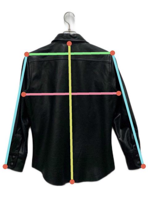 中古・古着通販】RED MOON (レッドムーン) レザーシャツジャケット