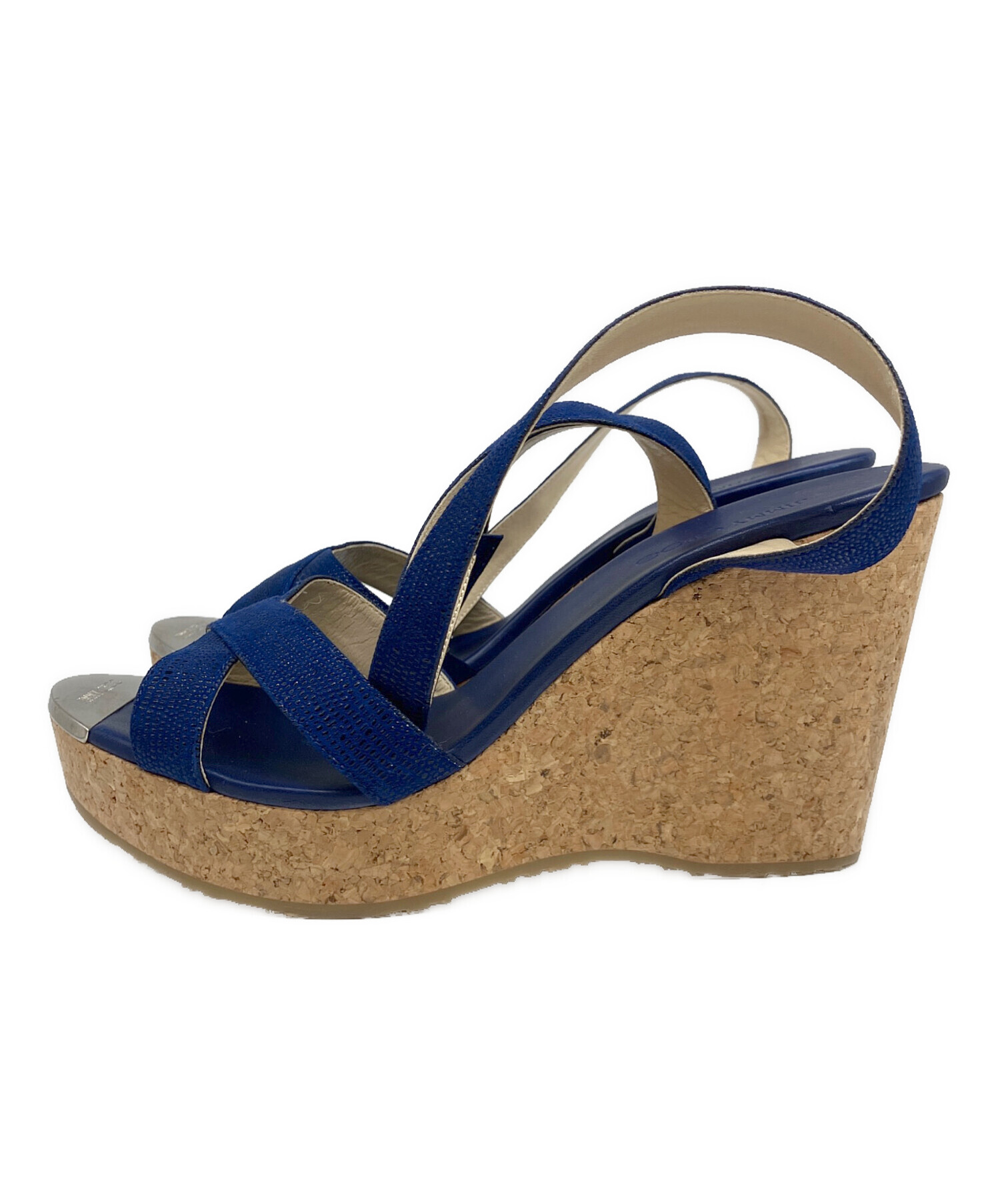 中古・古着通販】JIMMY CHOO (ジミーチュウ) ウェッジソールサンダル