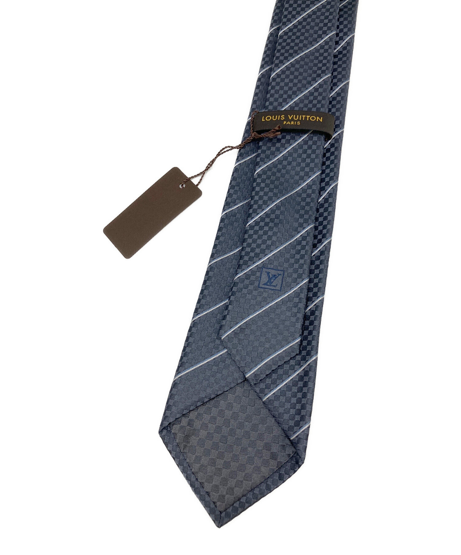 中古・古着通販】LOUIS VUITTON (ルイ ヴィトン) ネクタイ グレー