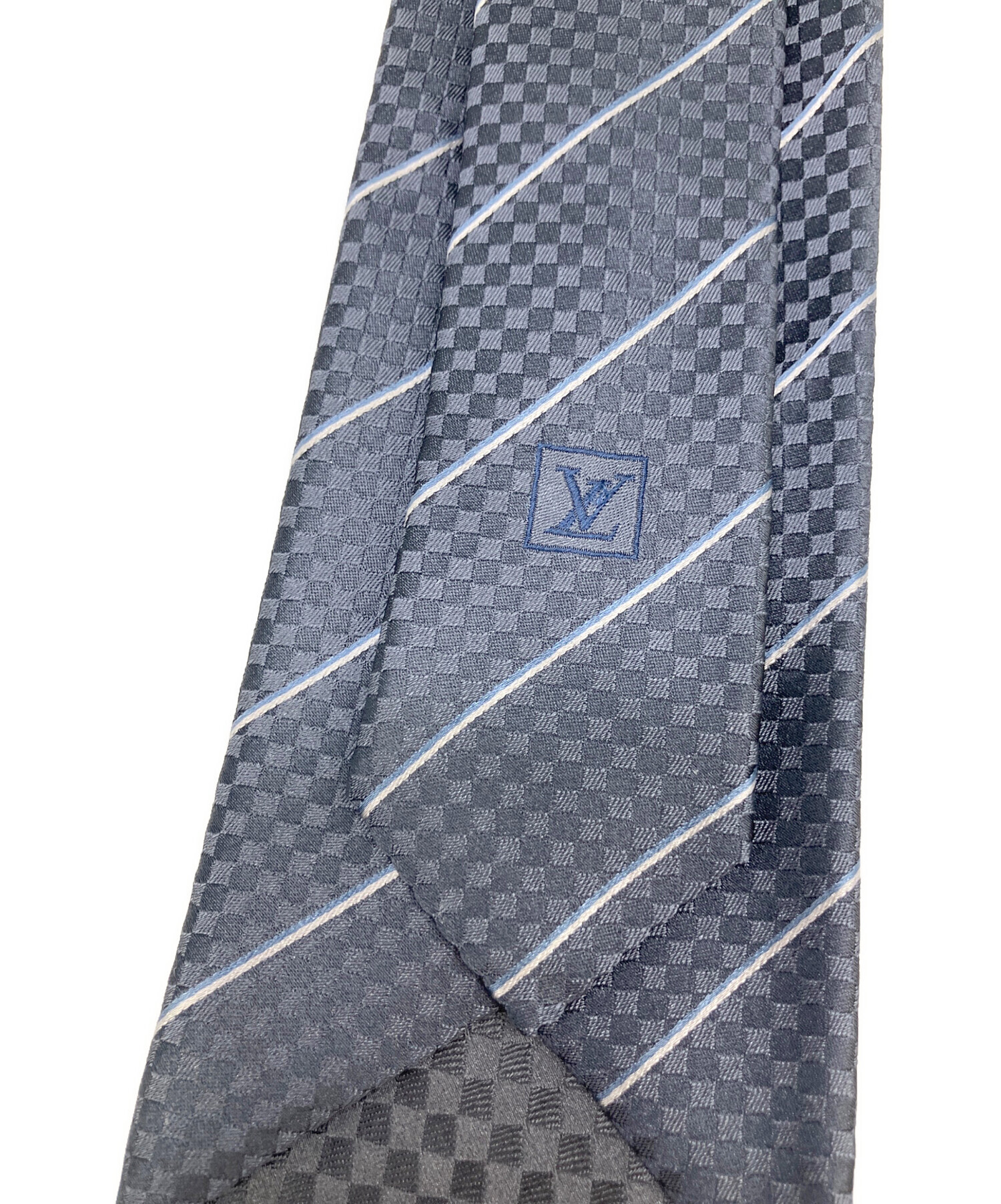 中古・古着通販】LOUIS VUITTON (ルイ ヴィトン) ネクタイ グレー