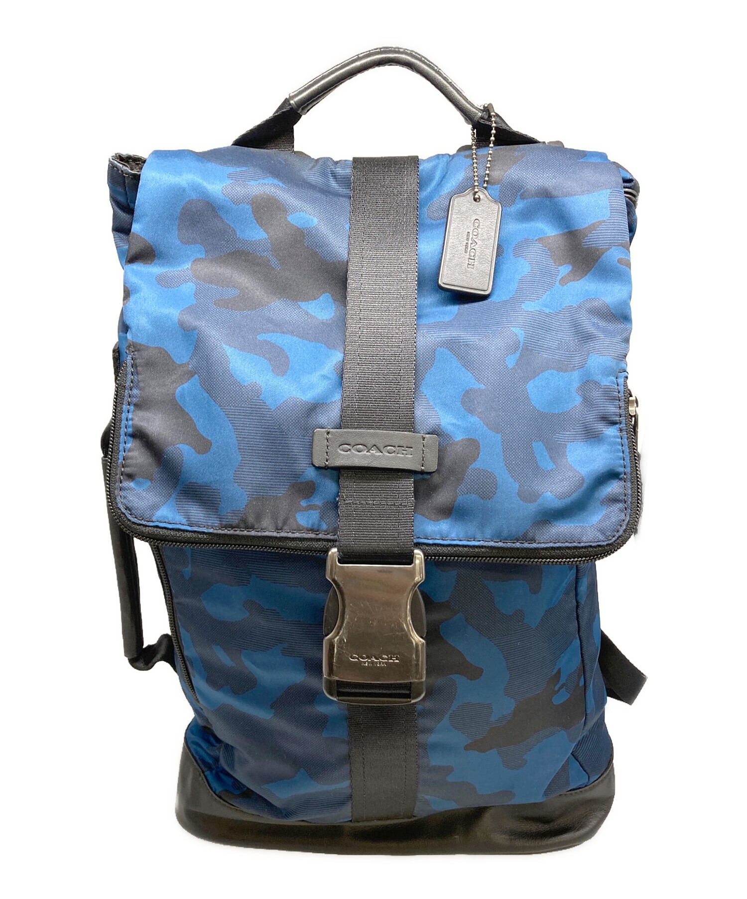 希少✨コーチ リュック リーグ イントレチャート レザー ネイビー 大容量 希少✨コーチ リュック リーグ イントレチャート レザー ネイビー 大容量