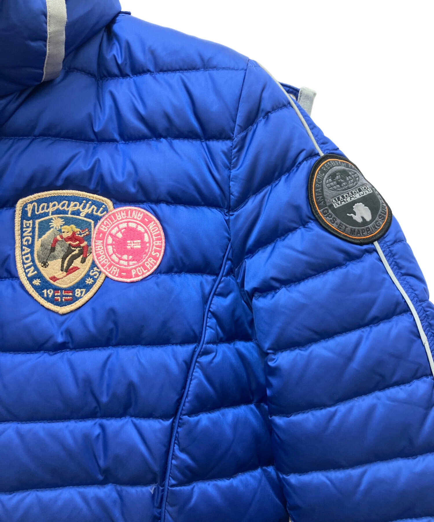 NAPAPIJRI ナパピリ　フード付きジャケット 青 S 身長150くらい NAPAPIJRI ナパピリ フード付きジャケット 青 S 身長150くらい