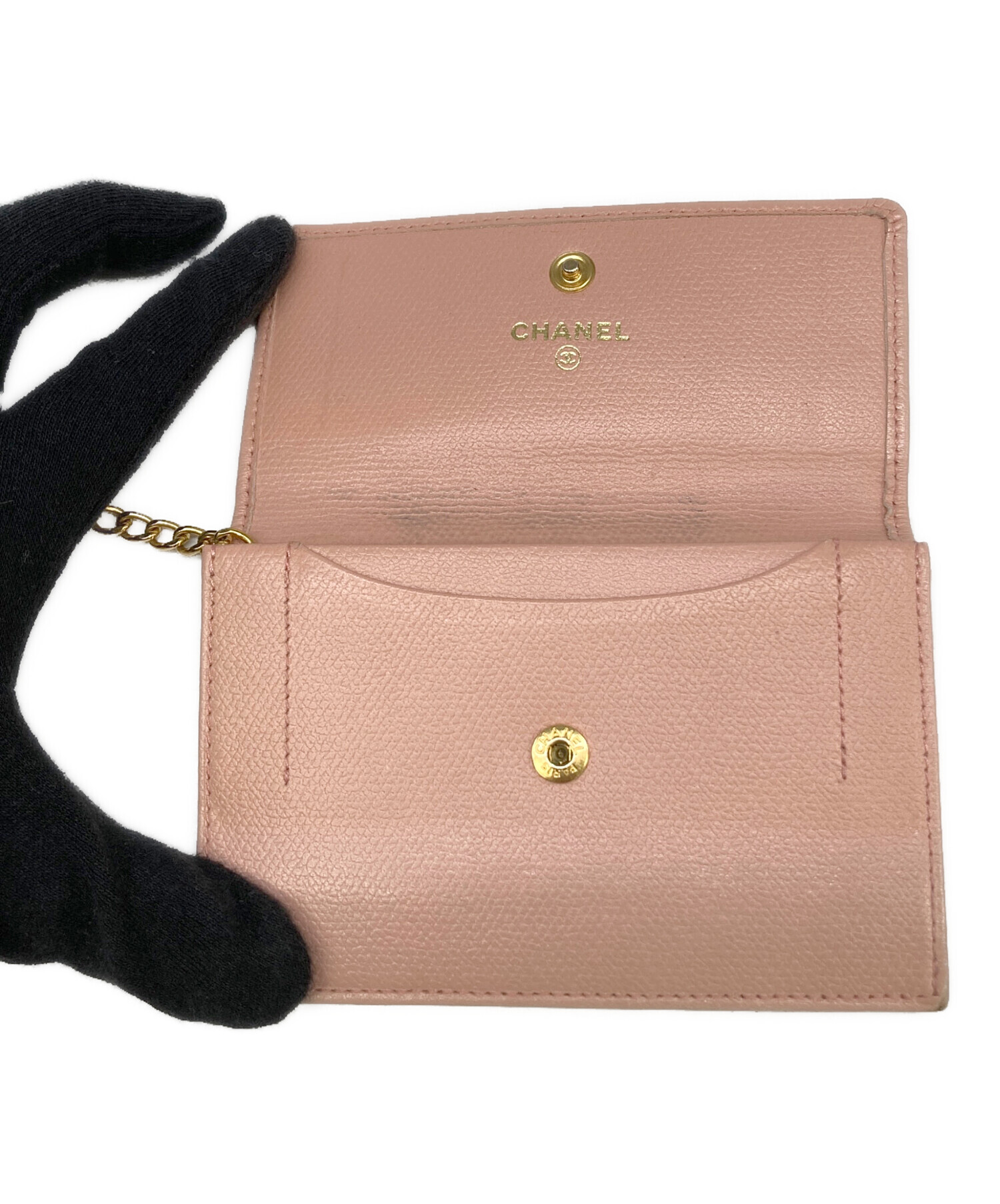 中古・古着通販】CHANEL (シャネル) キーリング付きコインケース 