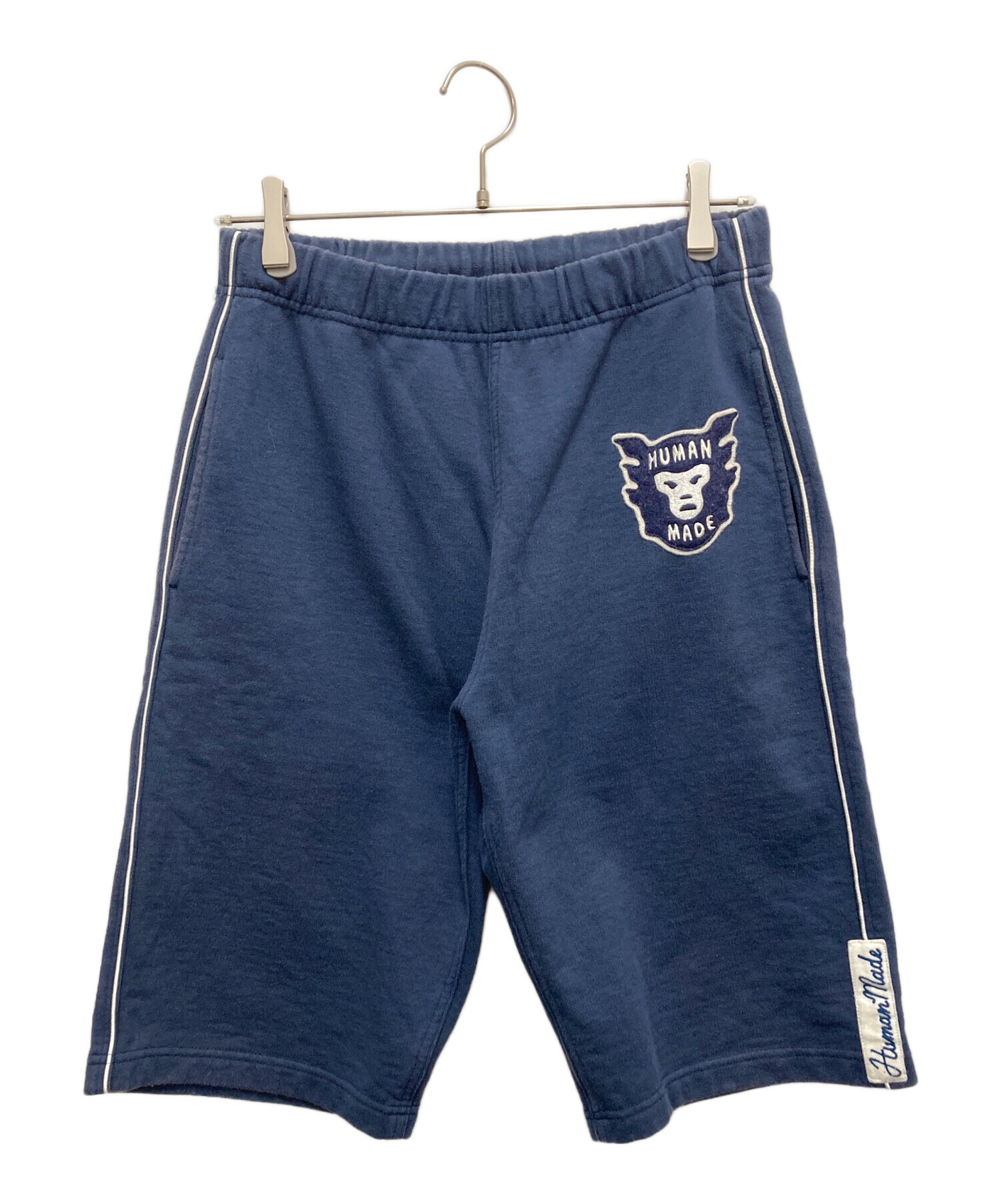HUMAN MADE ヒューマンメイド　メンズ　ネイビー　ハーフパンツ　ボトムス 中古・古着通販】HUMAN MADE (ヒューマンメイド) スウェットハーフ