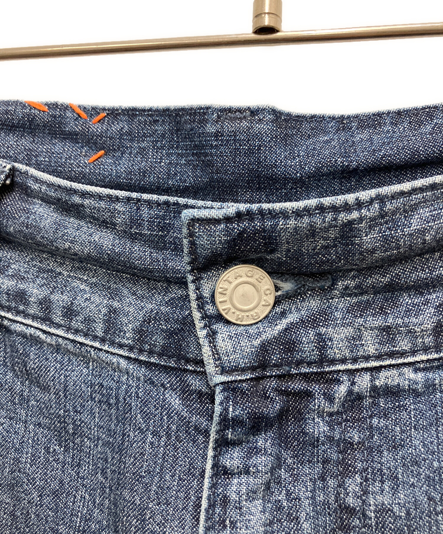 【美品】ロンハーマンヴィンテージ R.H. VINTAGE デニムパンツ 日本製 R.H.VINTAGE 「R.H. Vintage」 デニムパンツ 26 ブルー レディース