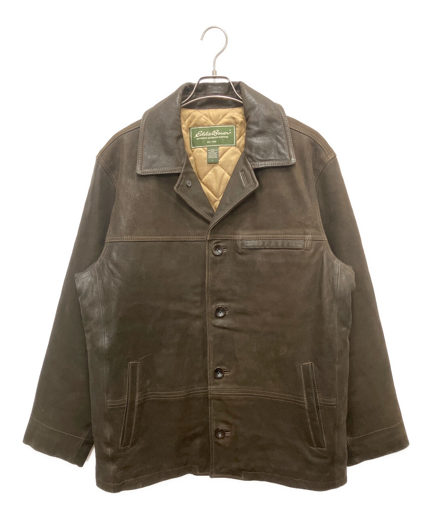 中古・古着通販】Eddie Bauer (エディーバウアー) レザージャケット