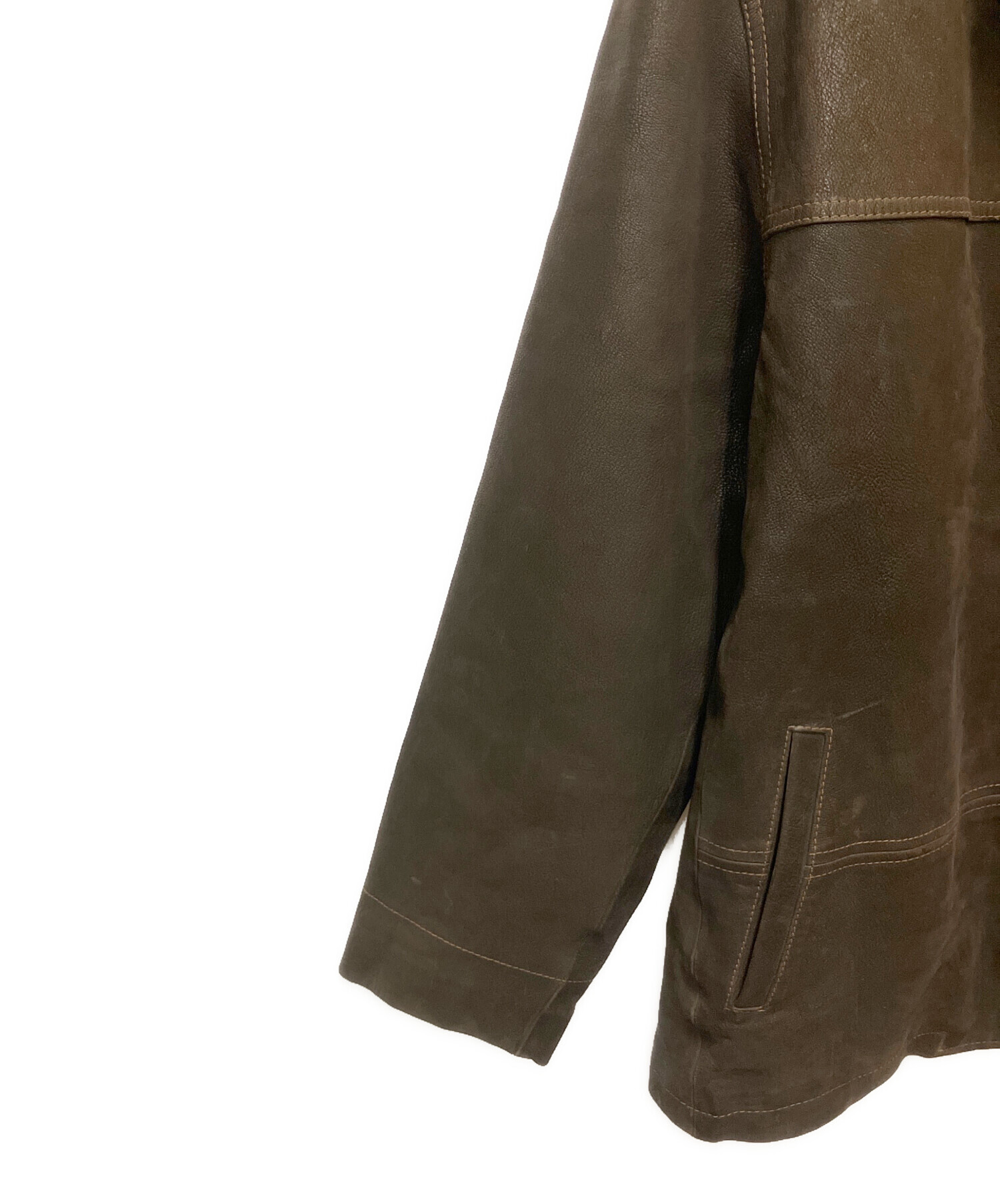 中古・古着通販】Eddie Bauer (エディーバウアー) レザージャケット