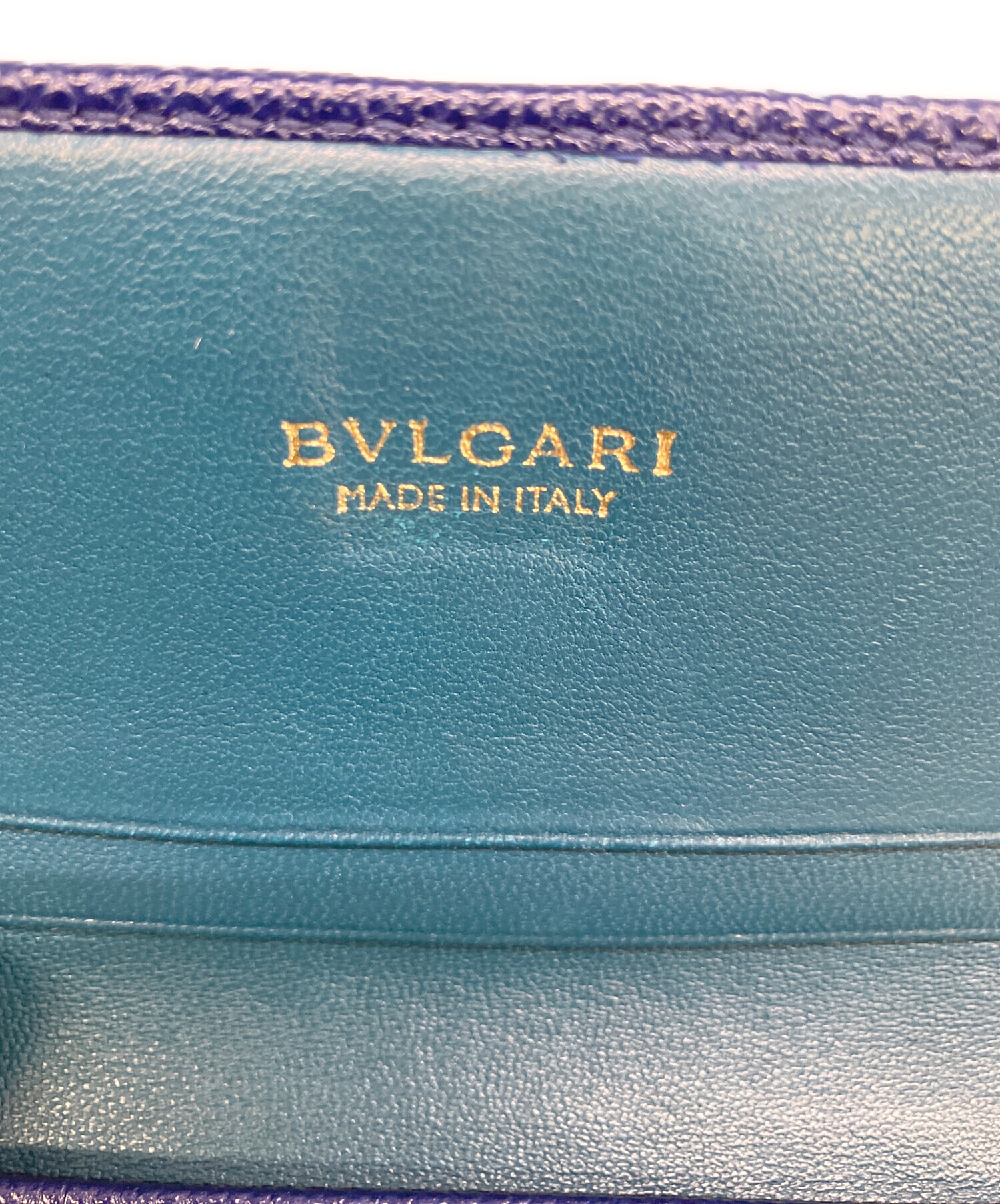 中古・古着通販】BVLGARI (ブルガリ) 名刺入れ パスケース ブルー