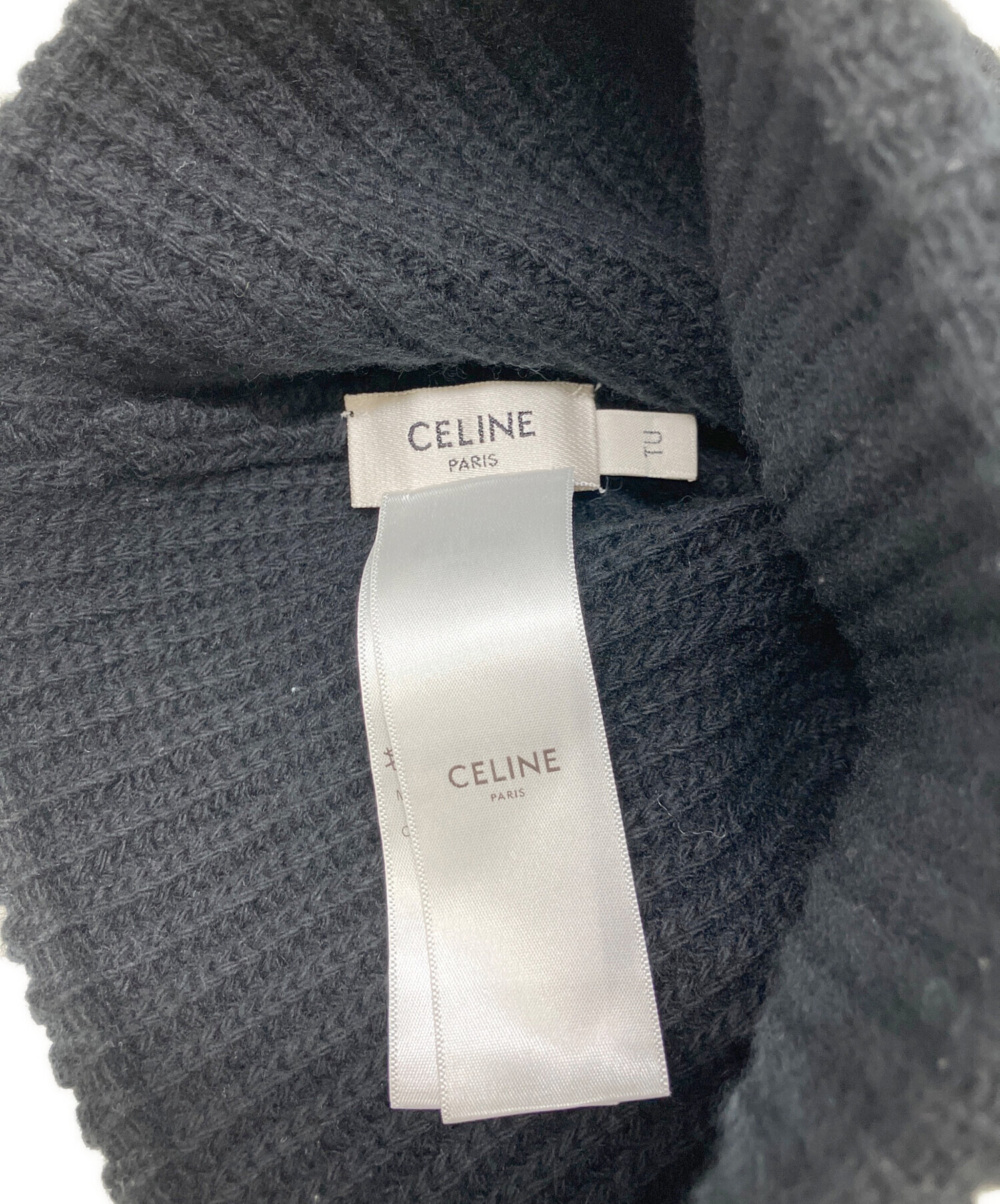 中古・古着通販】CELINE (セリーヌ) ニット帽 ブラック サイズ:TU