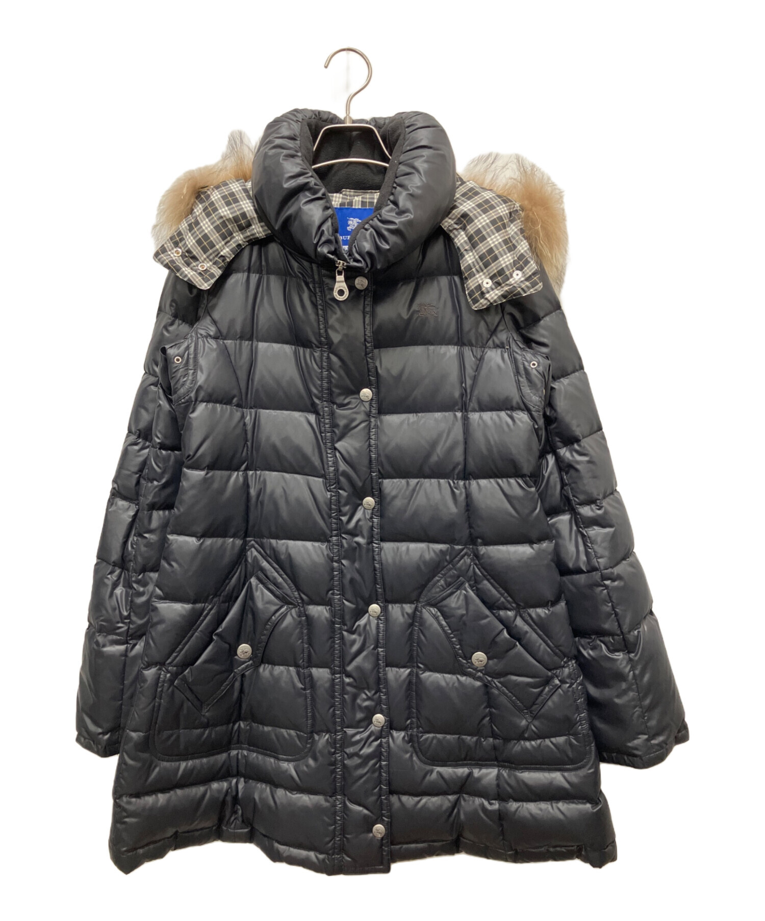 Burberry's Blue Label フード付きコート 38 中古・古着通販】BURBERRY BLUE LABEL (バーバリーロンドンブルー