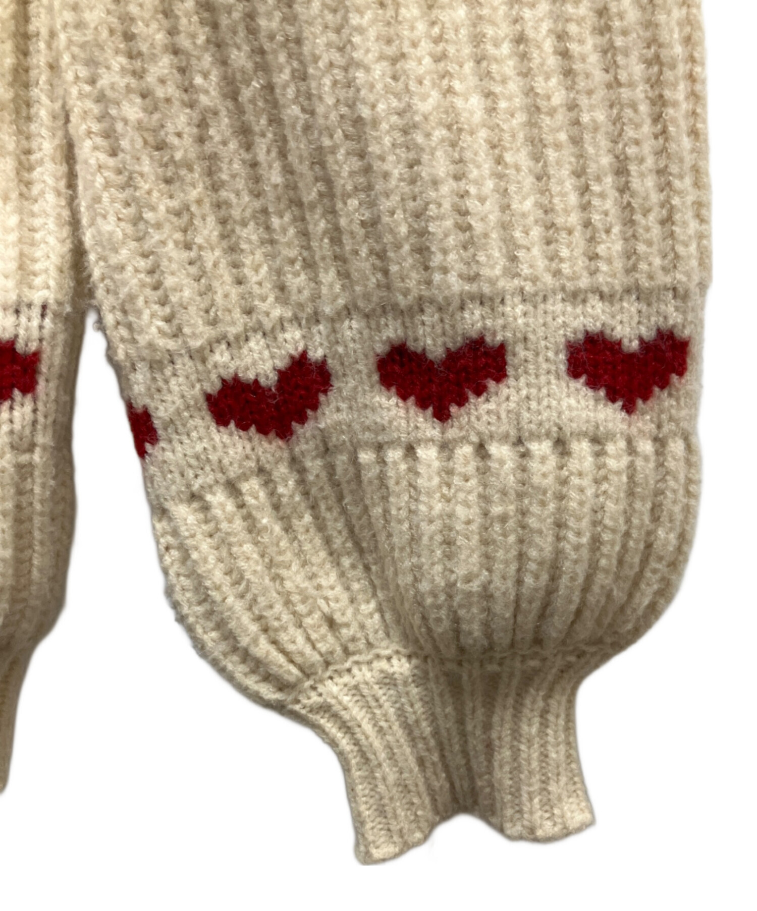 THE TOE / ニット・セーター(厚手)/FREE/ポリエステル/ベージュ/TT23A080010125BEF 中古・古着通販】THE TOE (ザ・トゥー) 厚手ニット ベージュ サイズ